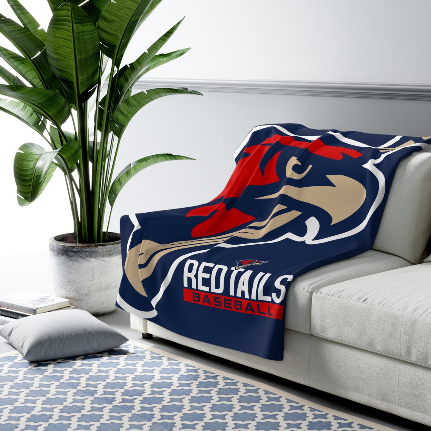 Sherpa Fleece Blanket MSA Redtails Baseball