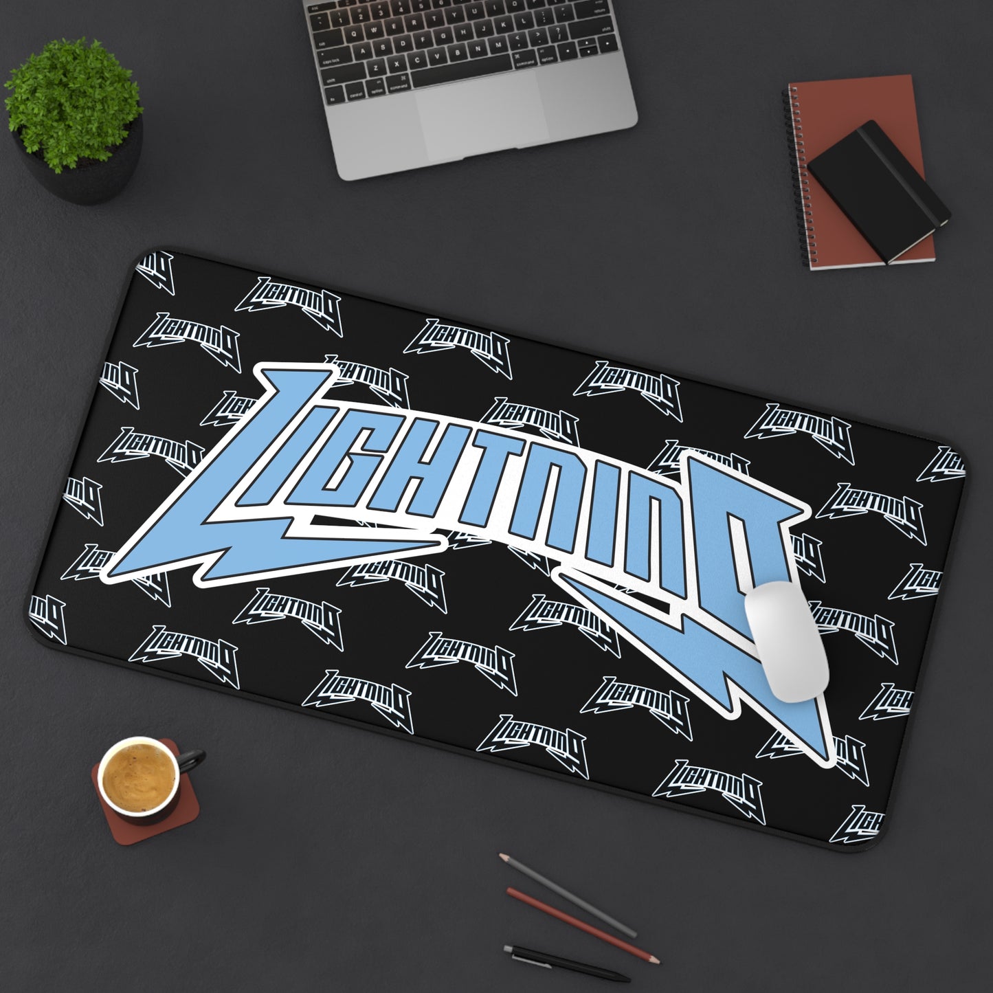 Desk Mat Lightning Baseball