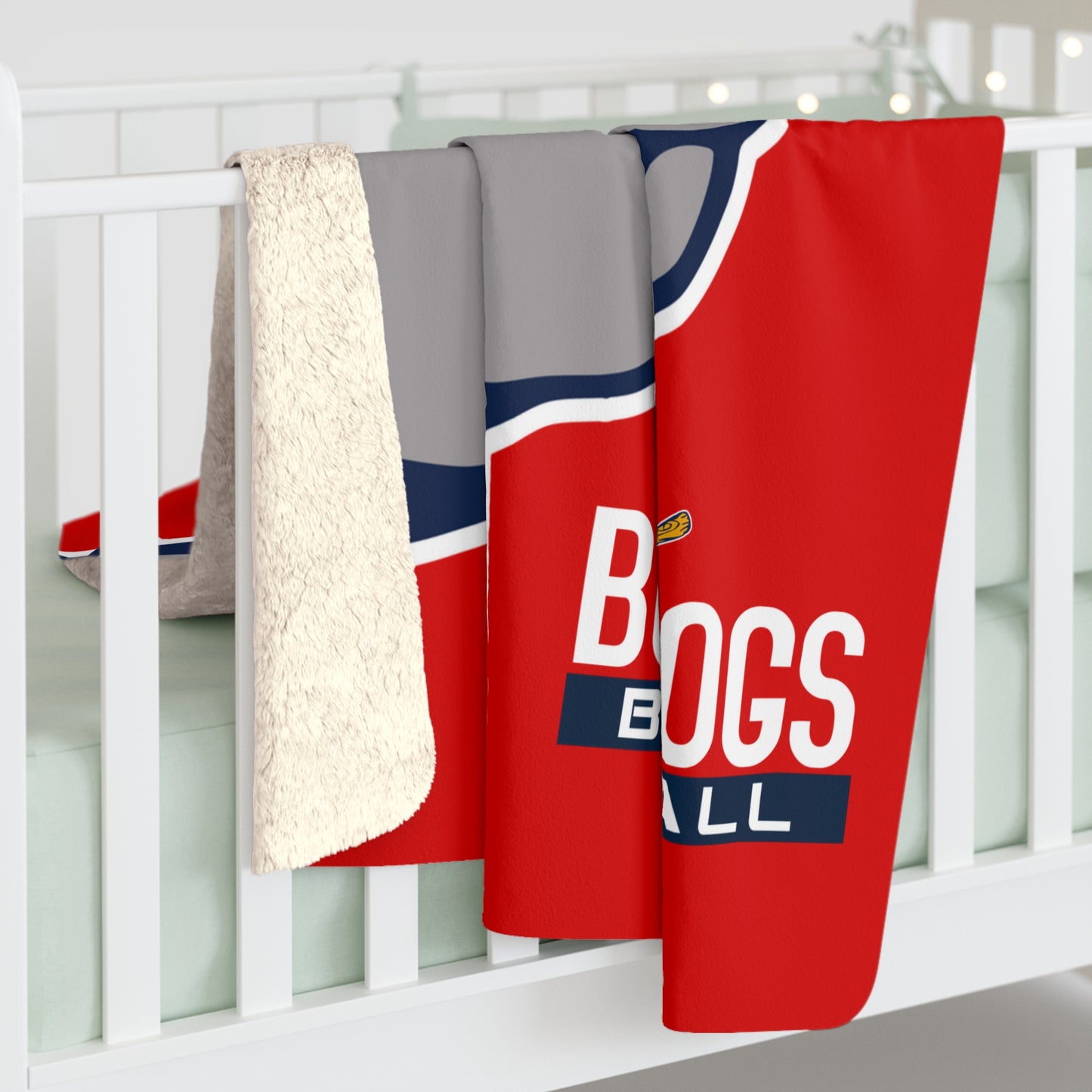 Sherpa Fleece Blanket Bloomingdale Bulldogs Baseball