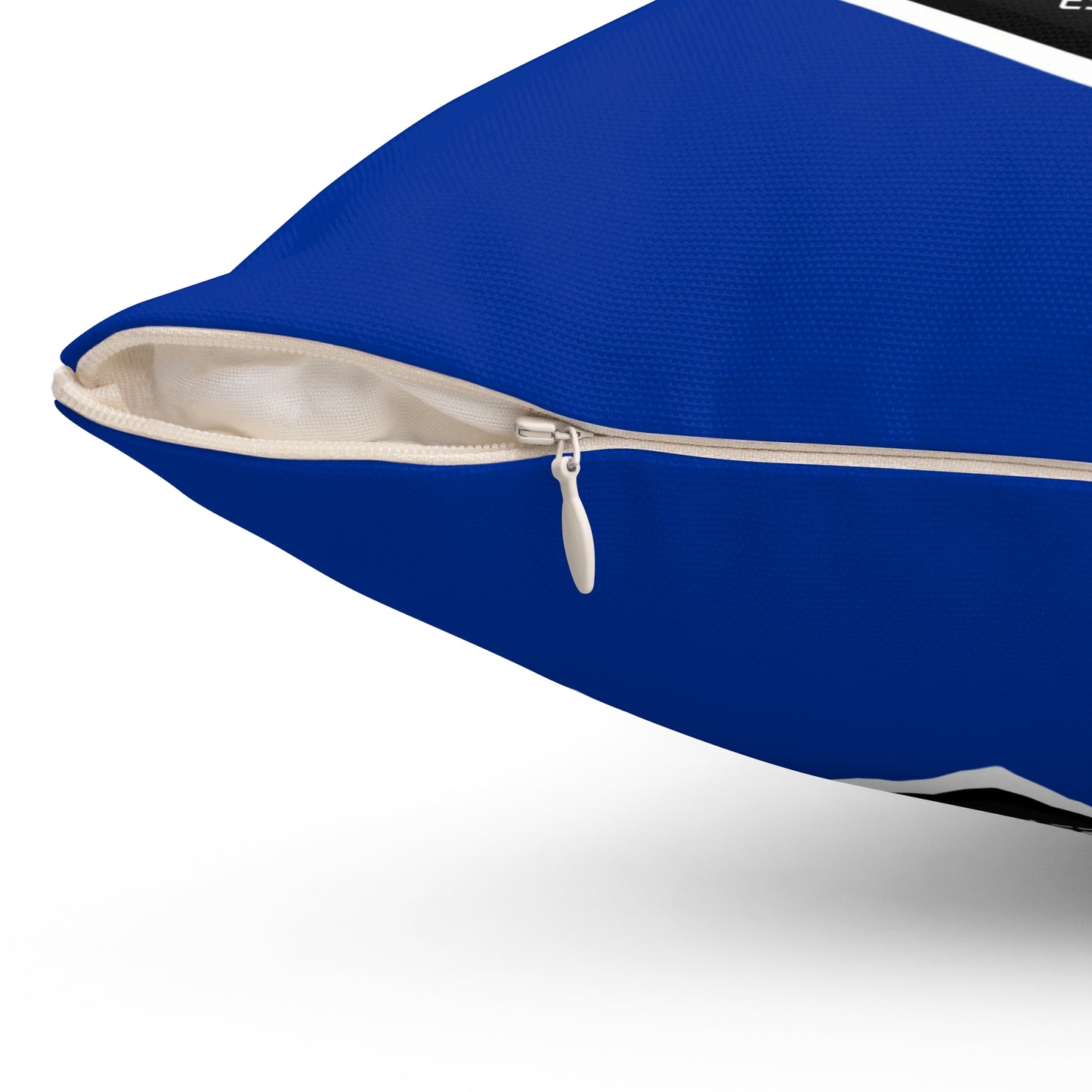 Spun Polyester Square Pillow San Diego Surf Soccer