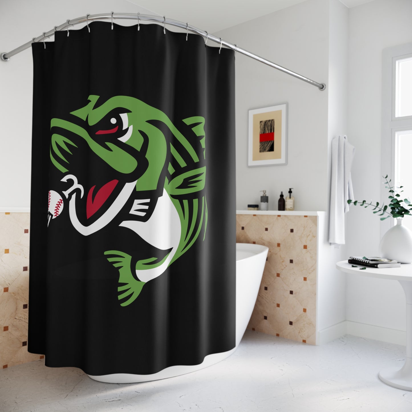 Shower Curtains RBA Stripers Baseball