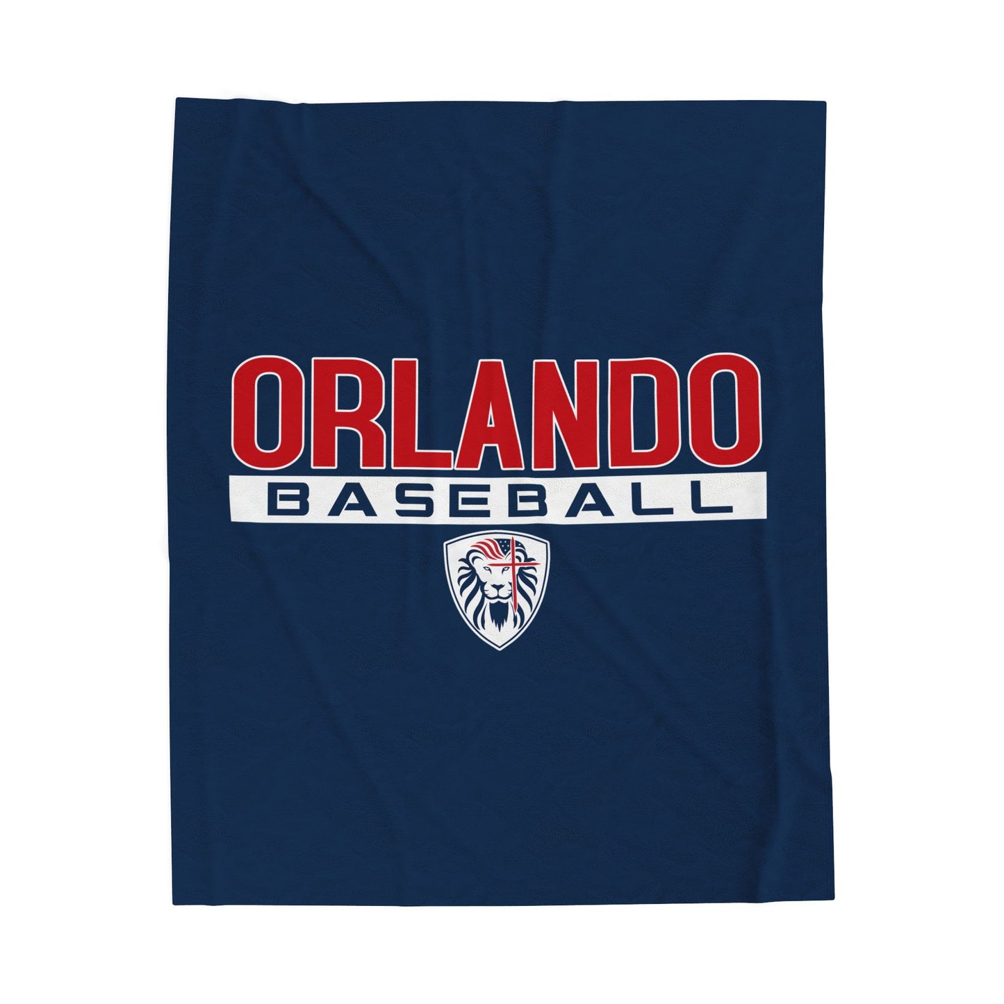 Velveteen Plush Blanket Orlando Lions Baseball