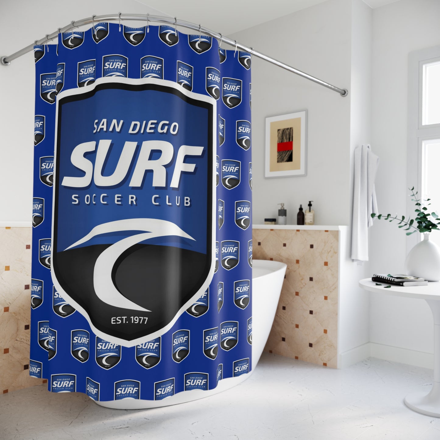Shower Curtains San Diego Surf Soccer