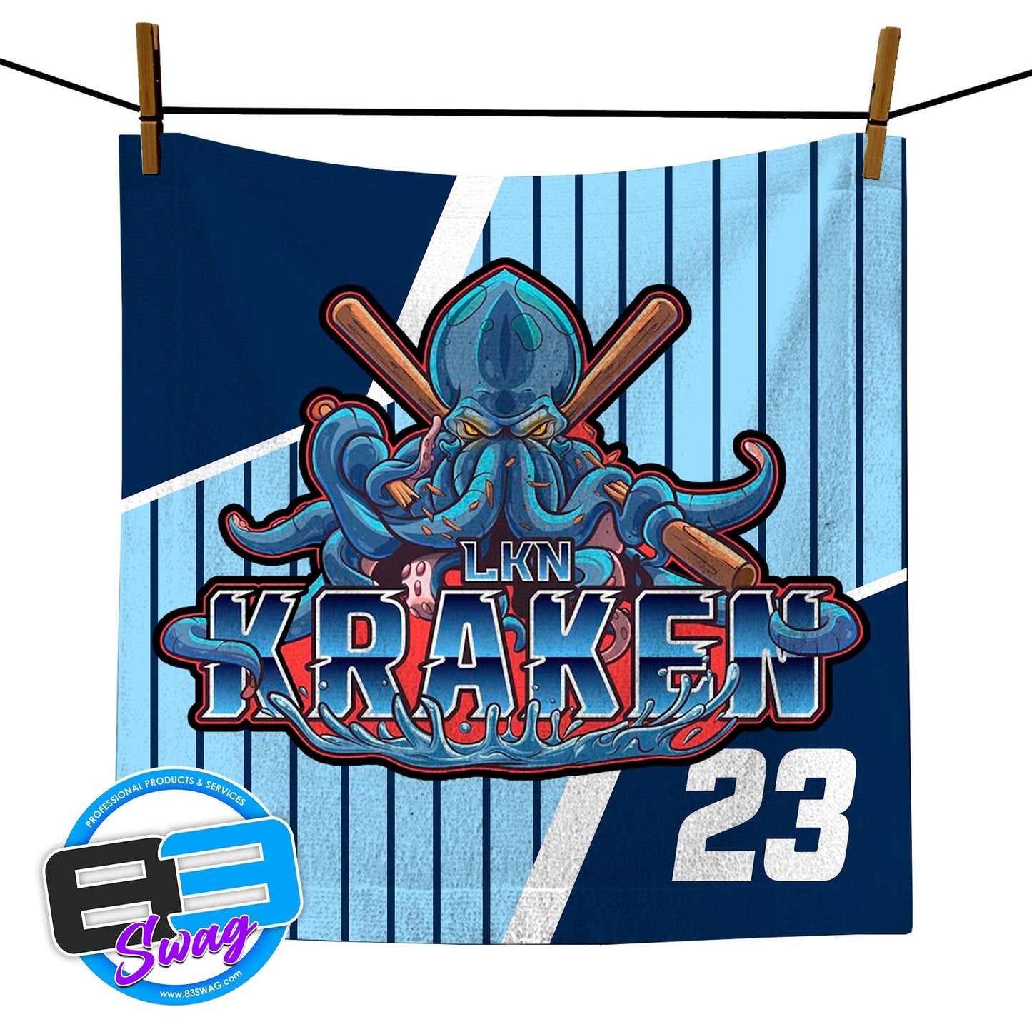 14"x14" Rally Towel - LKN Kraken - 83Swag