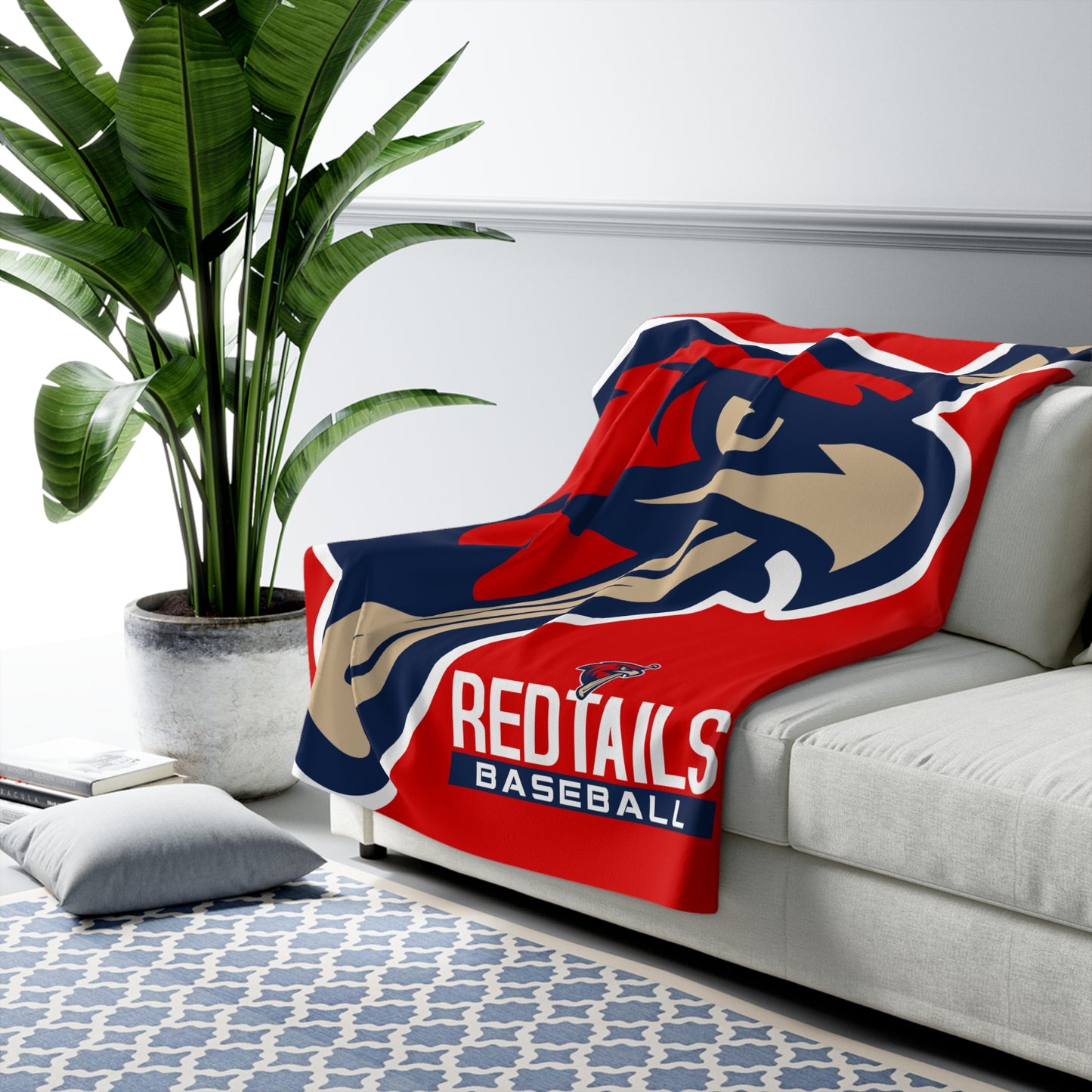 Sherpa Fleece Blanket MSA Redtails Baseball