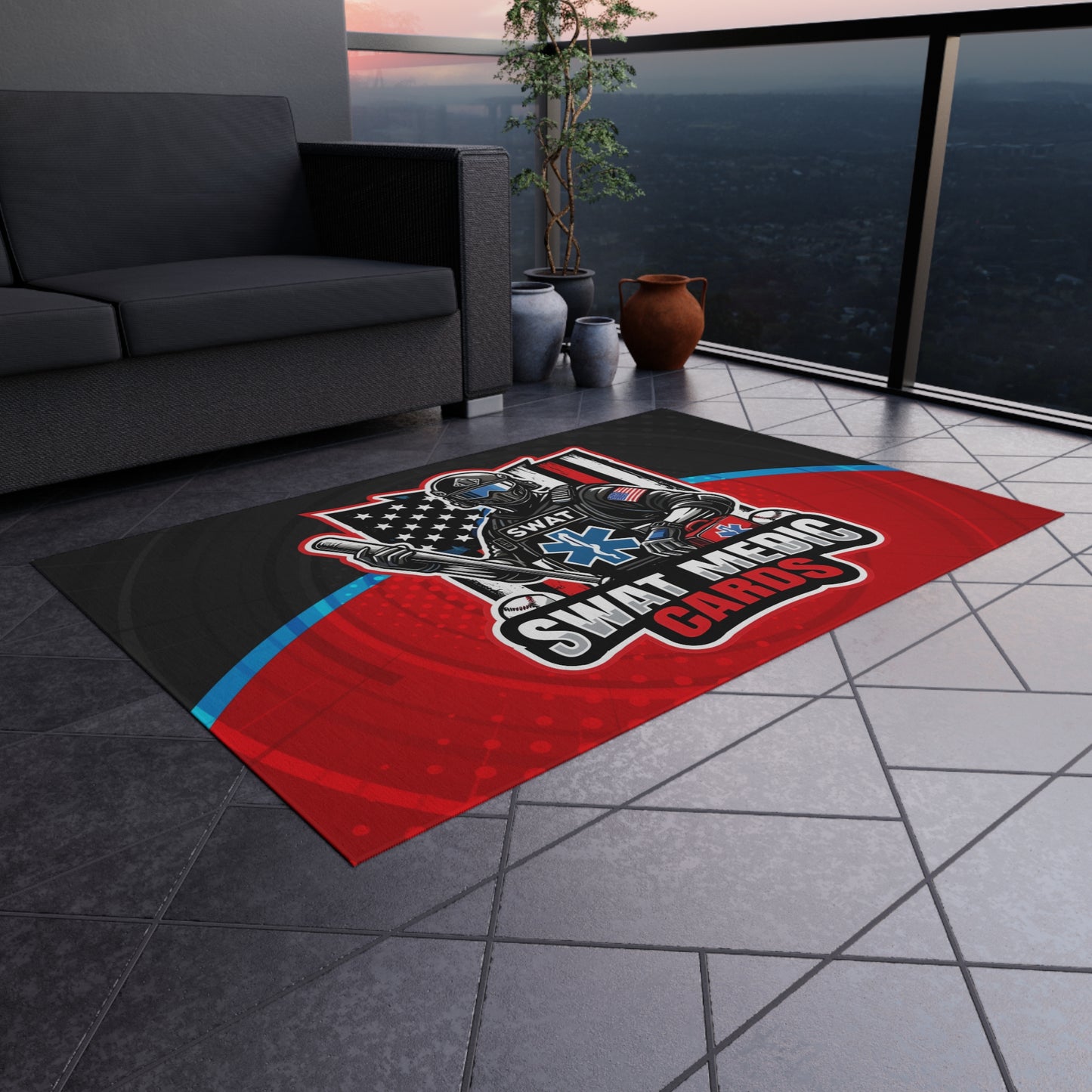Outdoor Rug Swat Medic Cards