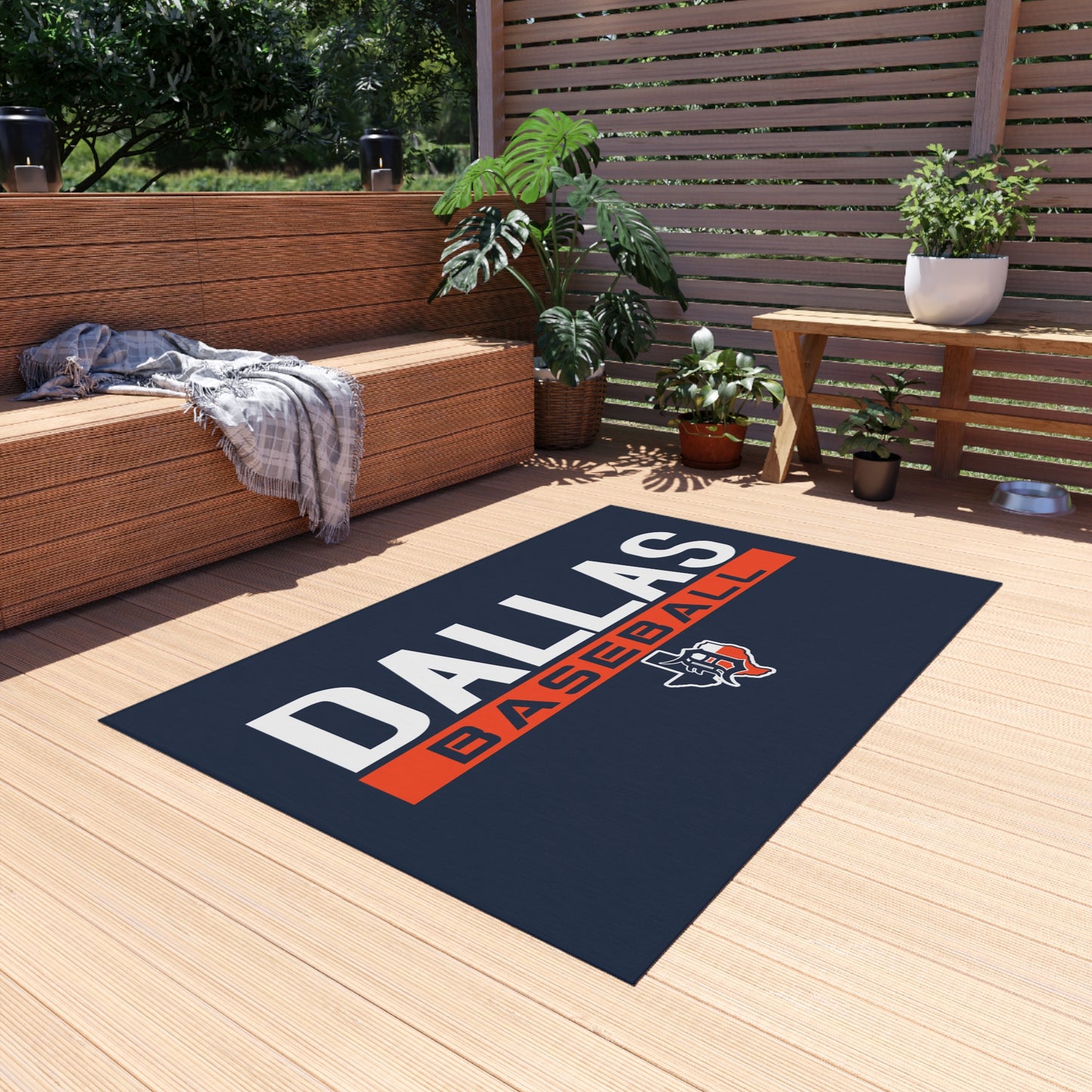 Outdoor Rug Dallas Tigers Baseball