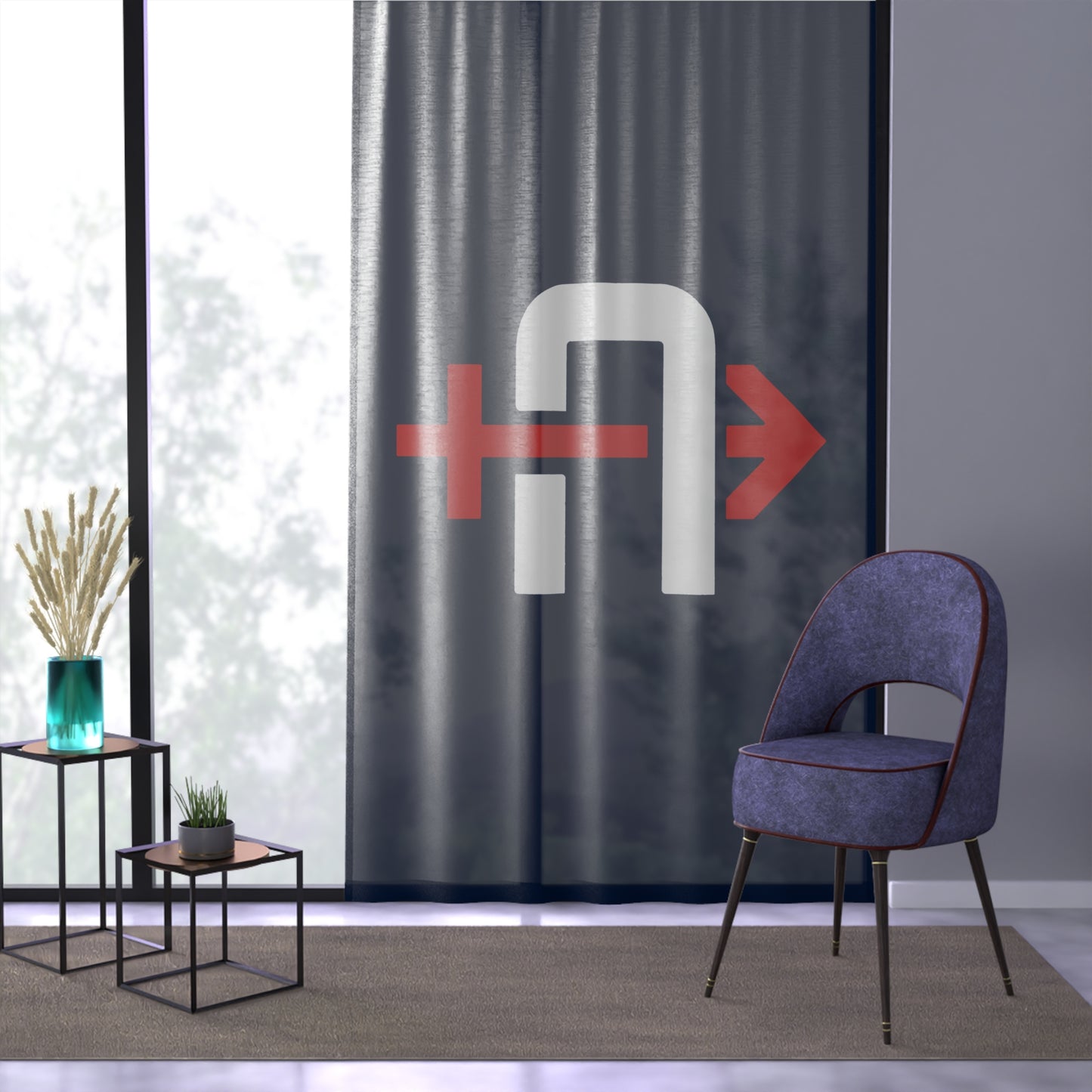 Window Curtain Arrows Baseball