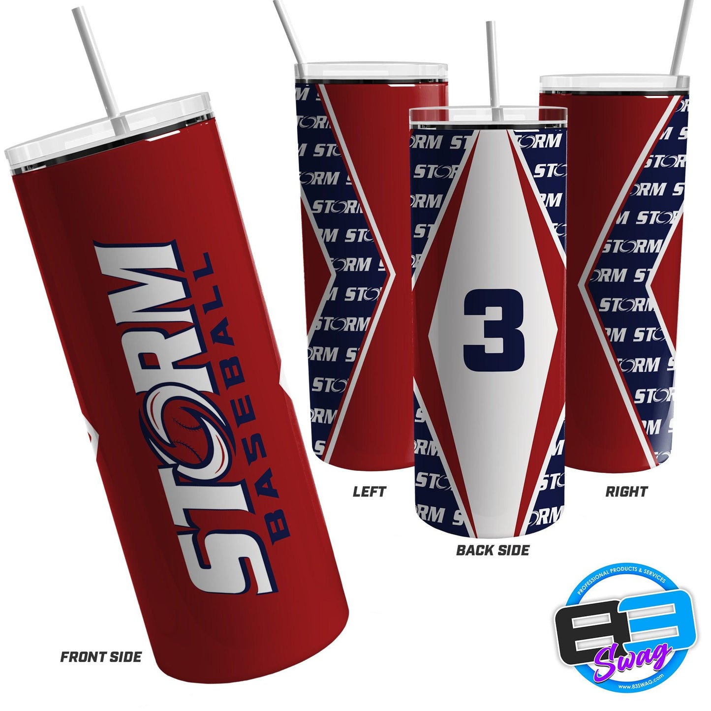 20oz & 30oz Skinny Tumbler - Fleming Island Storm - 83Swag