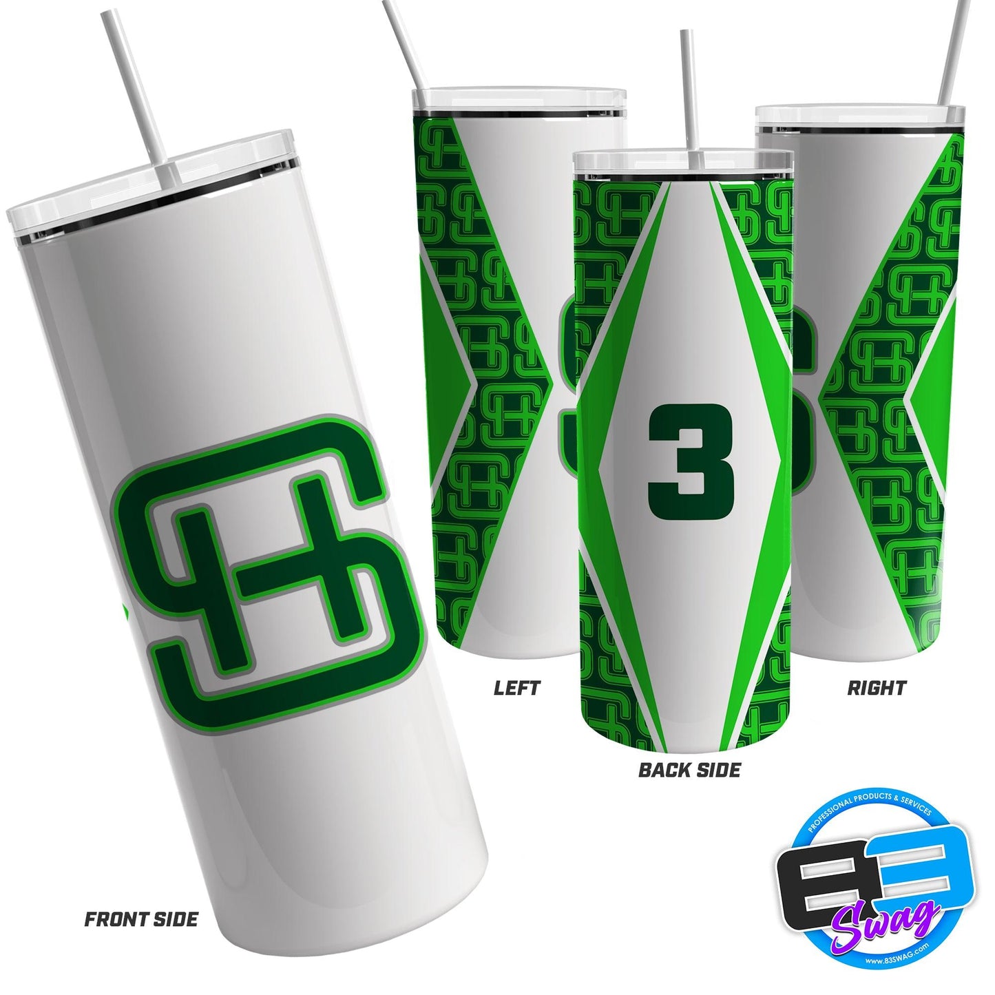 20oz & 30oz Skinny Tumbler - Southern Hustle - 83Swag