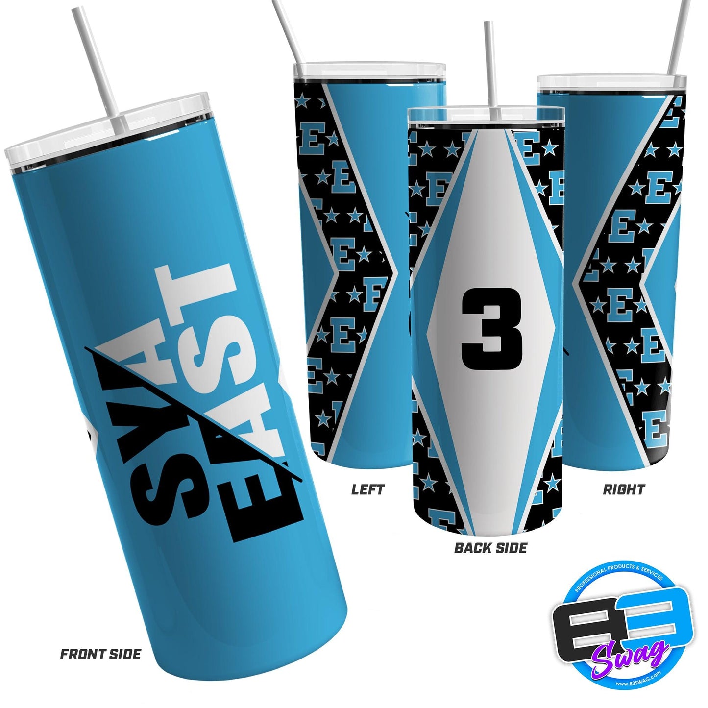 20oz & 30oz Skinny Tumbler - SYA East Baseball - 83Swag