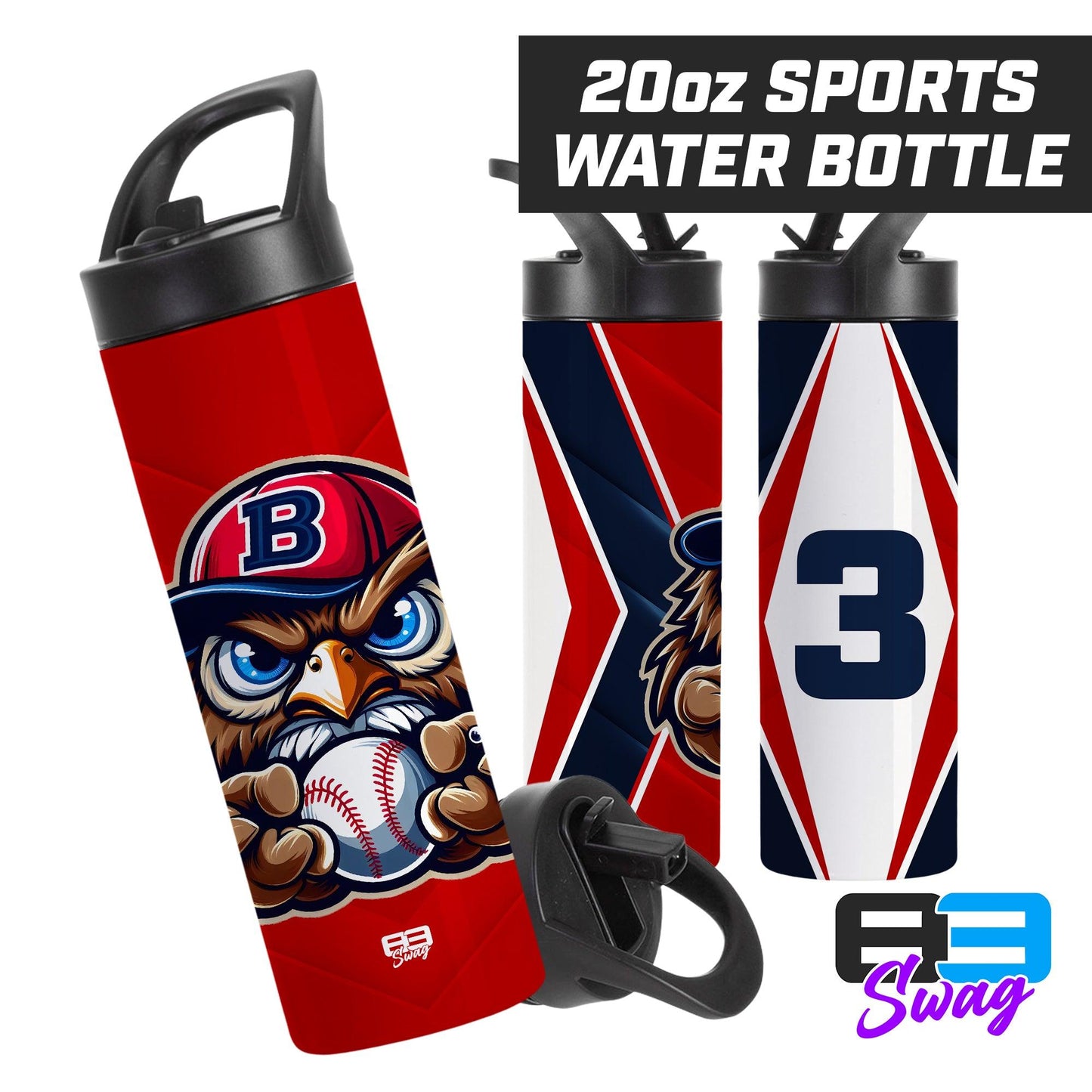 20oz Sports Tumbler - Bay Area Barnstormers - 83Swag