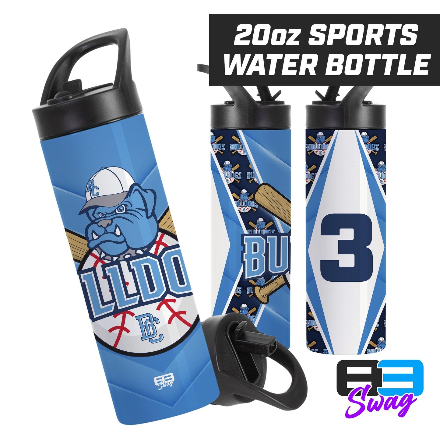 20oz Sports Tumbler - BC Bulldogs - 83Swag