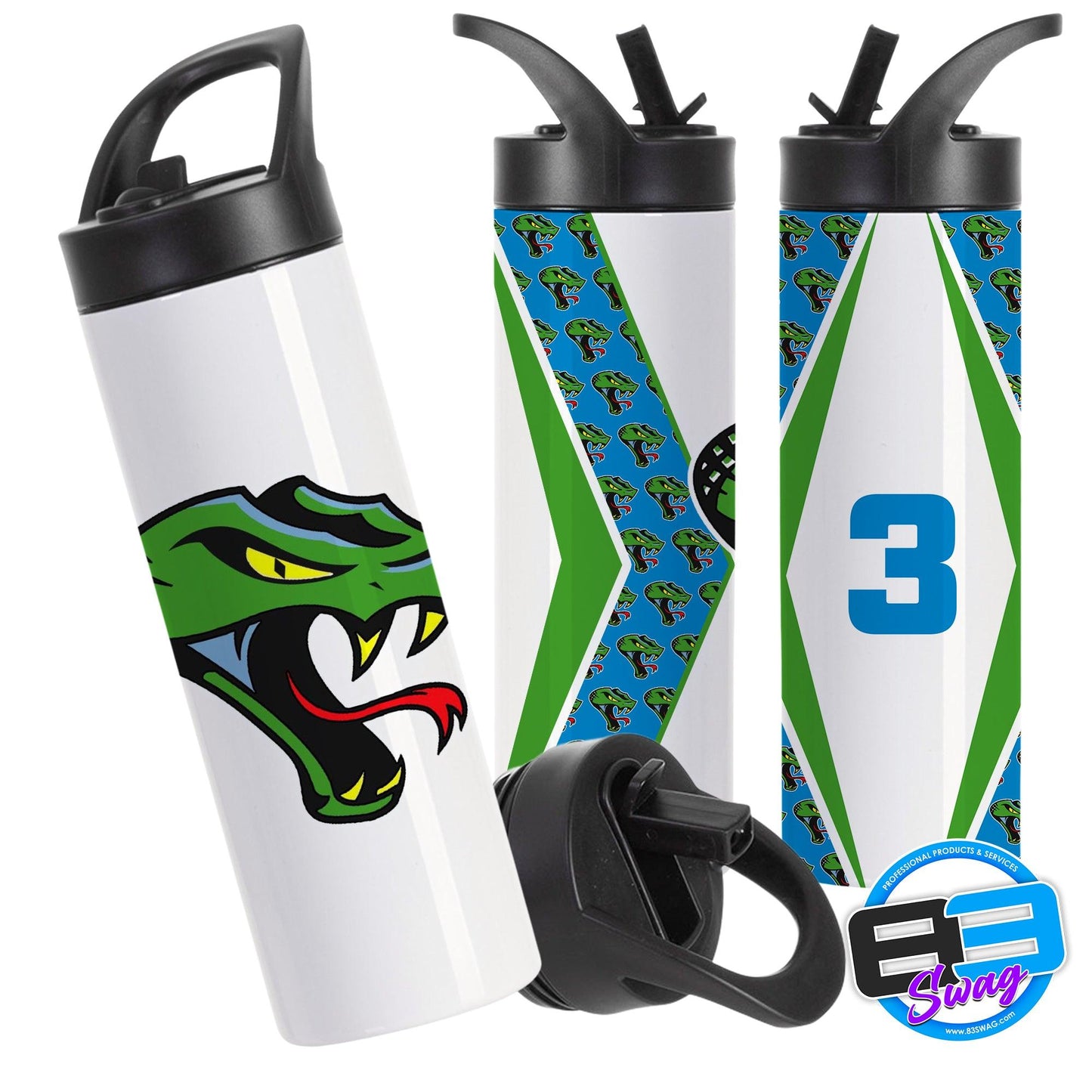 20oz Sports Tumbler - Cottonmouths Baseball - 83Swag