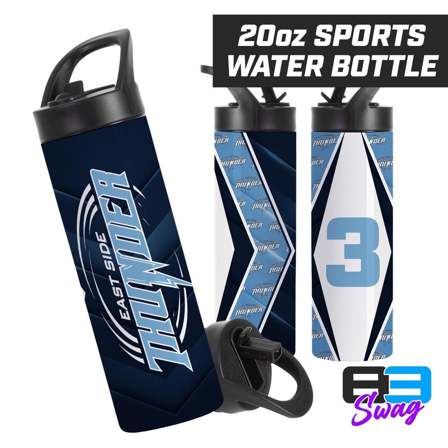 20oz Sports Tumbler - East Side Thunder - 83Swag