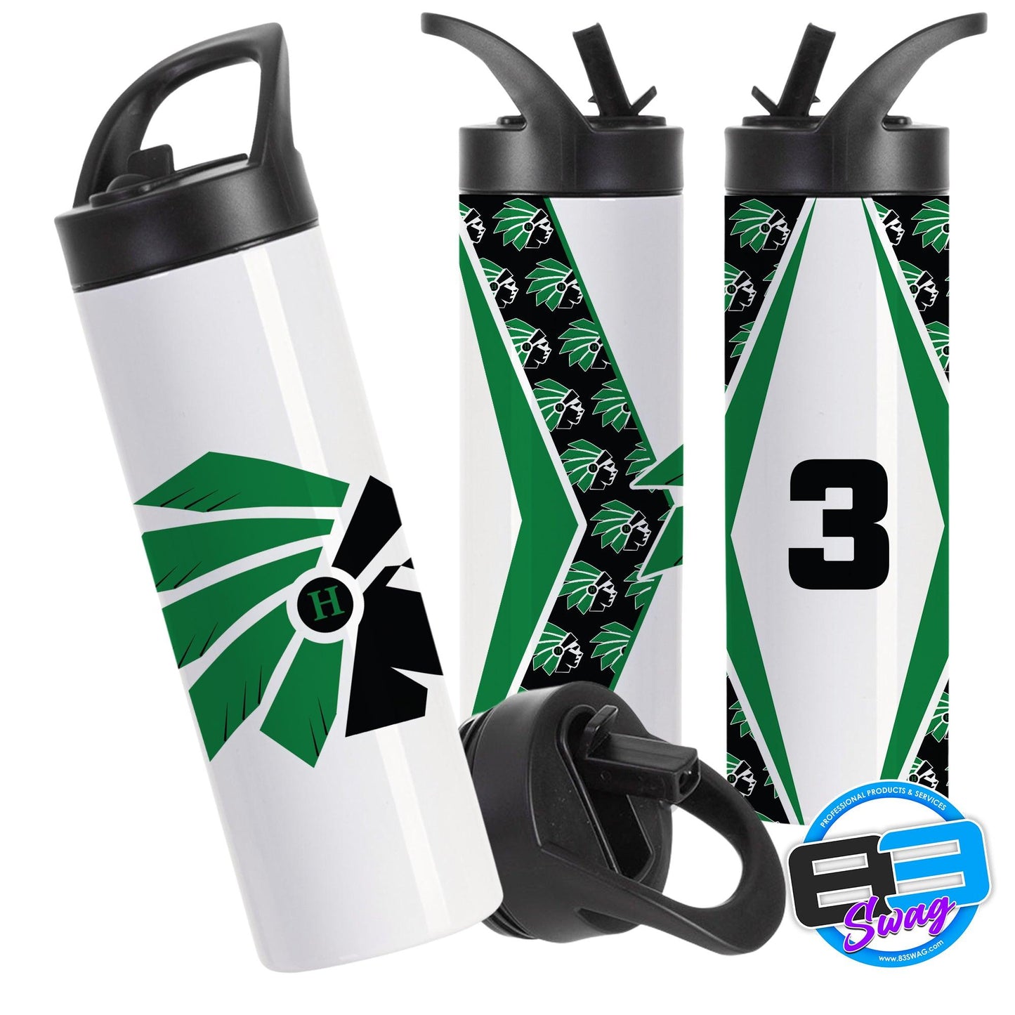 20oz Sports Tumbler - Hopatcong Warriors - 83Swag