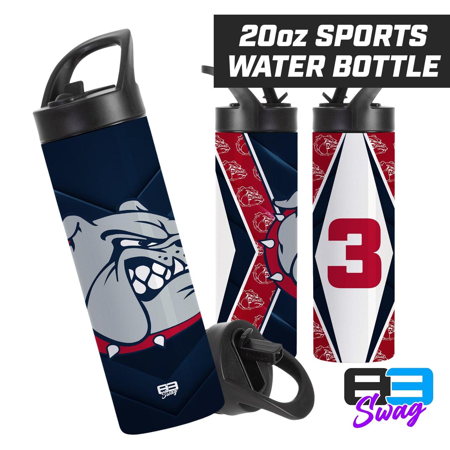 20oz Sports Tumbler - Maumelle Bulldogs Baseball - 83Swag