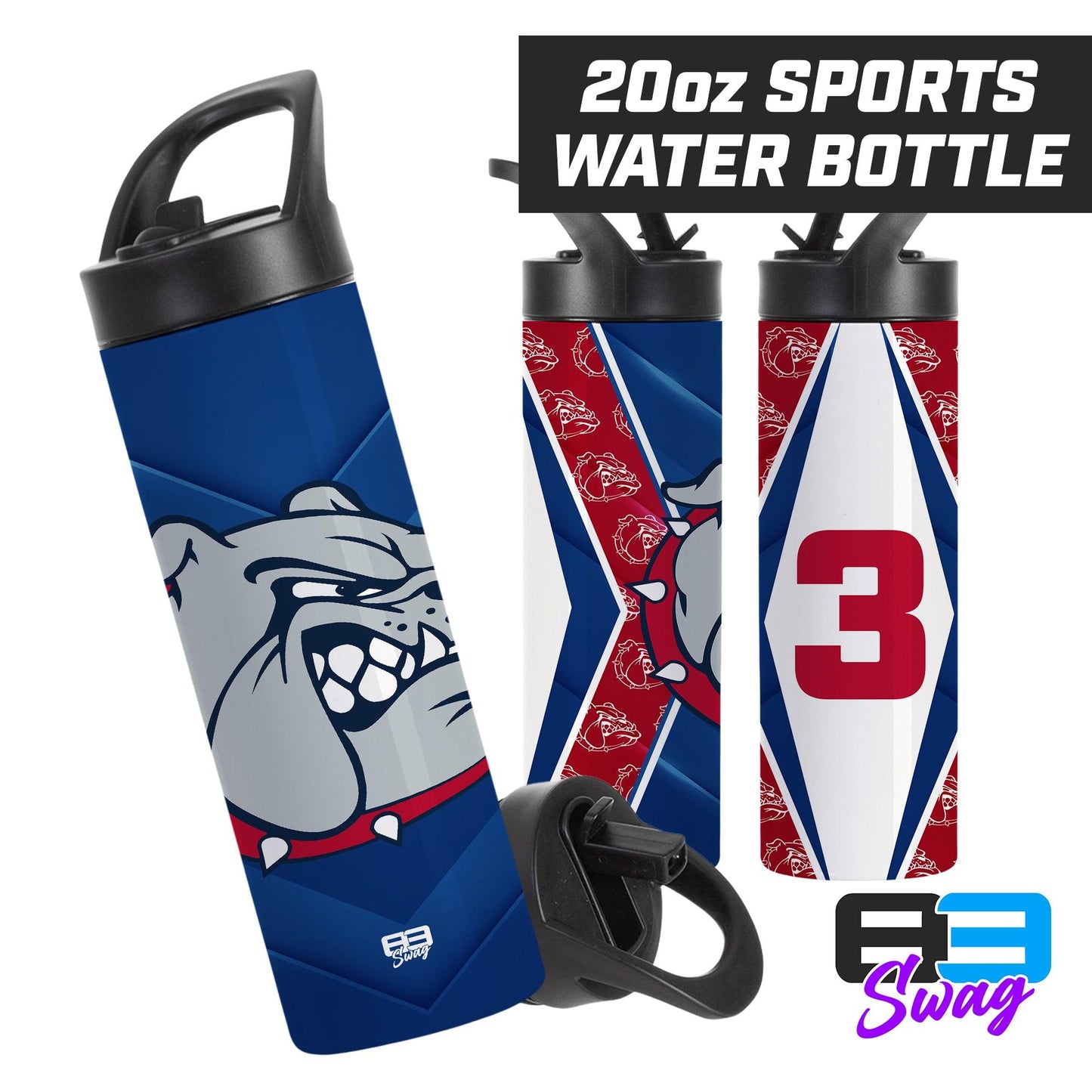 20oz Sports Tumbler - Maumelle Bulldogs Baseball - ROYAL - 83Swag