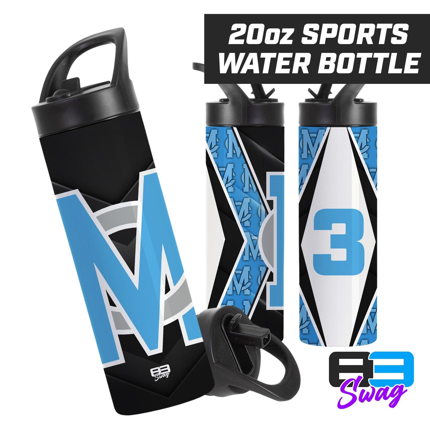 20oz Sports Tumbler - MC Stallions Baseball - 83Swag