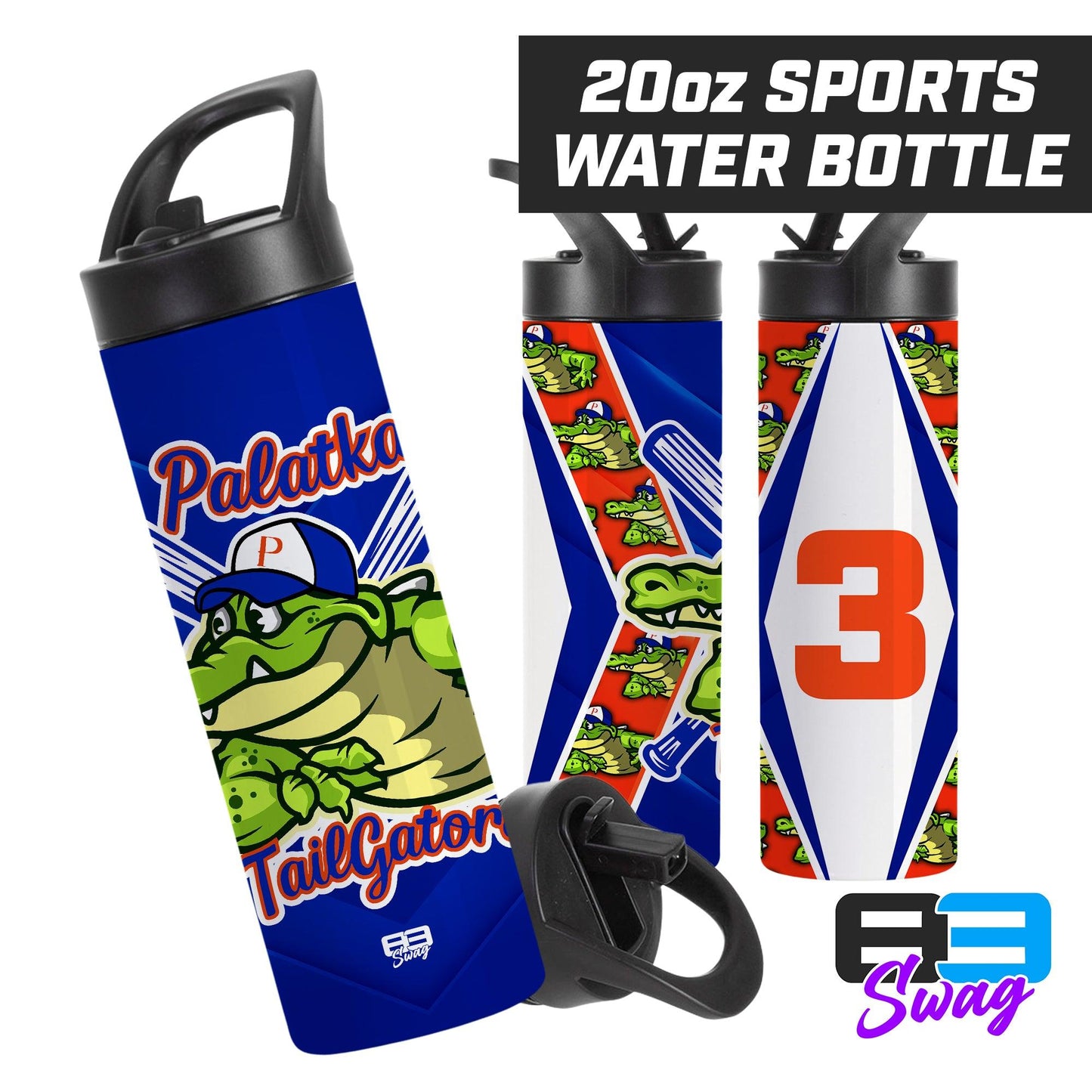 20oz Sports Tumbler - Palatka TailGators Baseball - 83Swag