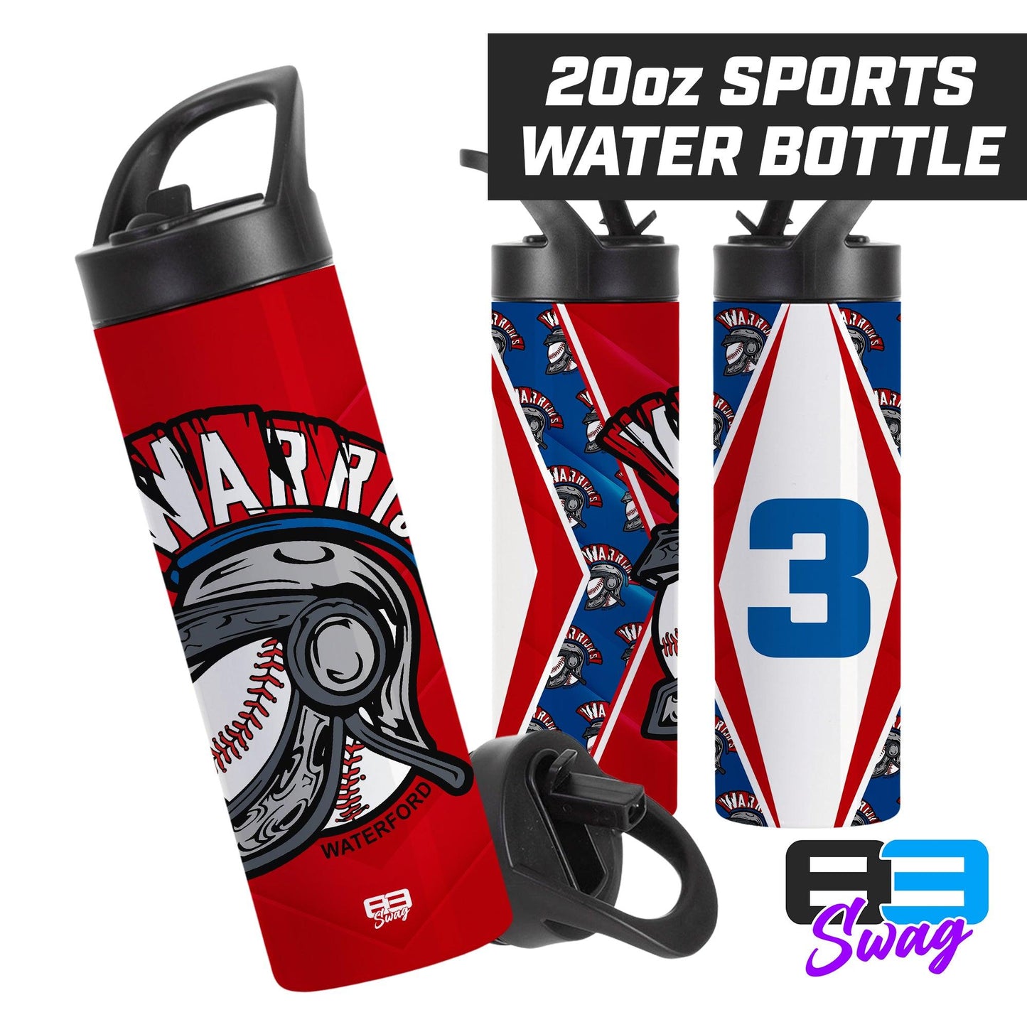 20oz Sports Tumbler - Waterford Warriors - 83Swag