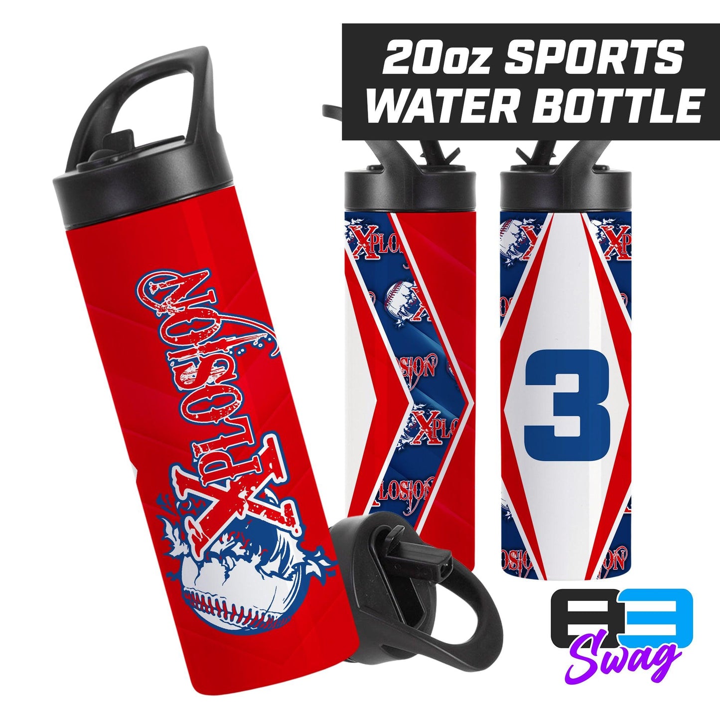 20oz Sports Tumbler - Xplosion Baseball - 83Swag