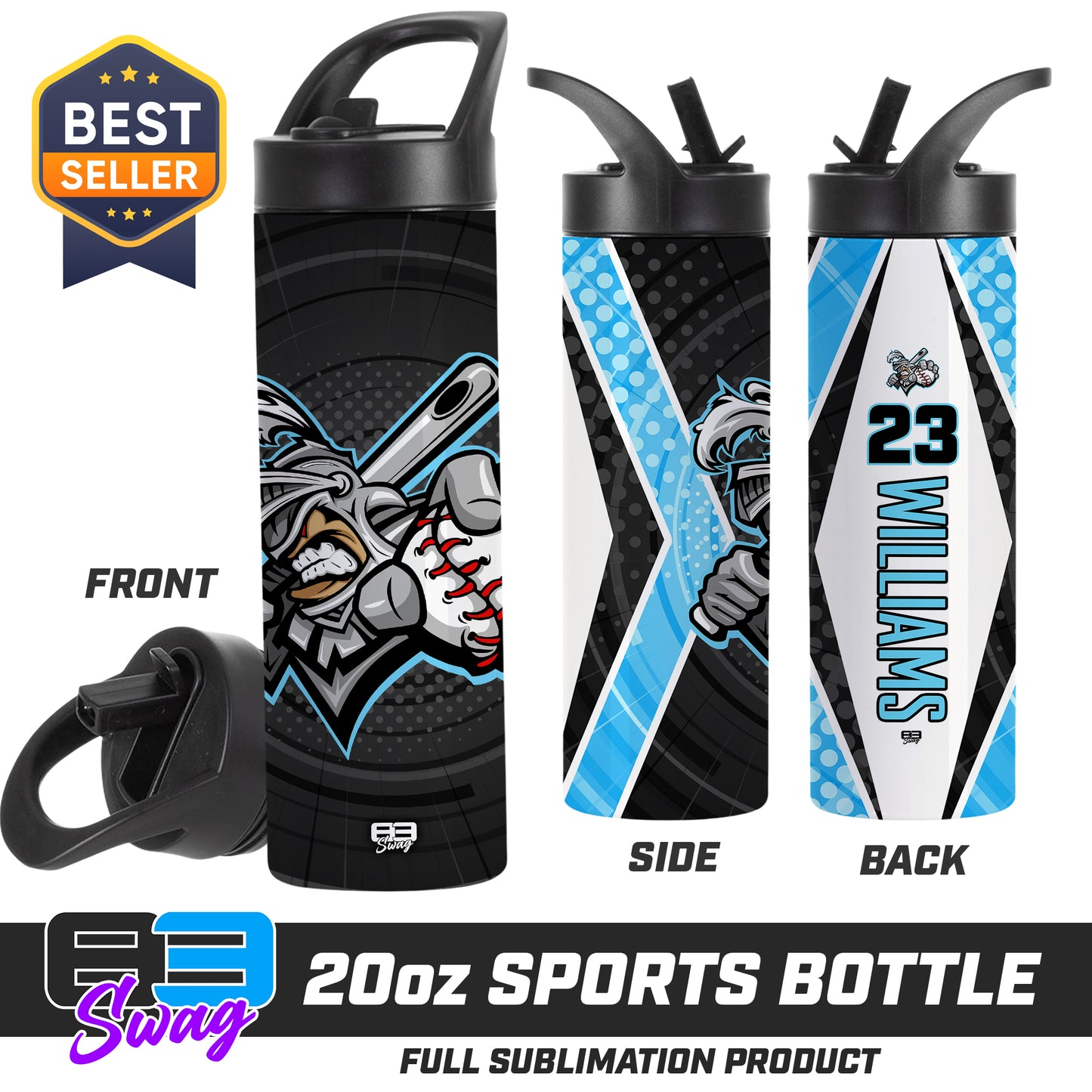 CUSTOM 20oz Sports Tumbler - Knights Baseball