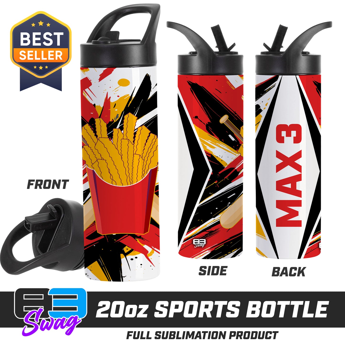 20oz Sports Tumbler - Team Rally Fries Baseball