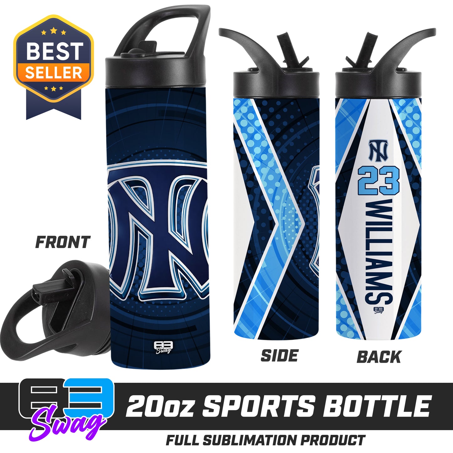CUSTOM 20oz Sports Tumbler - Top Notch Baseball