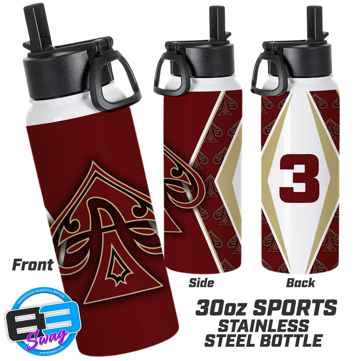 30oz Sports Tumbler - Aces - 83Swag