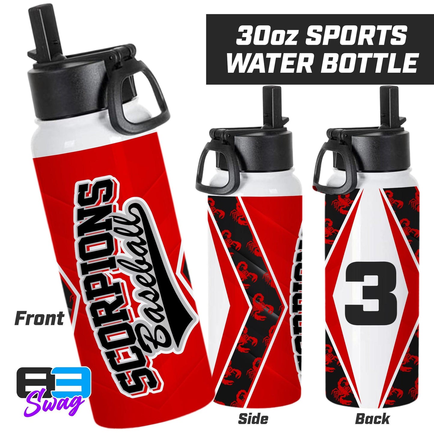 30oz Sports Tumbler - Scorpions Baseball - 83Swag