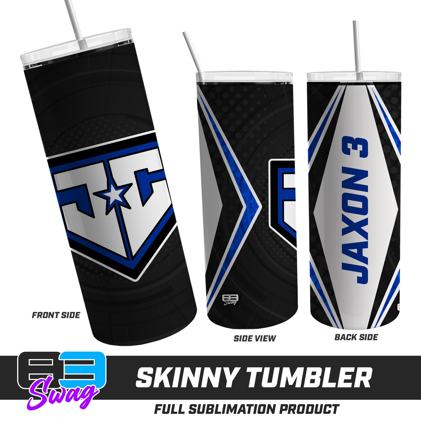 CUSTOM Skinny Metal Tumbler - JCB - Julington Creek Baseball