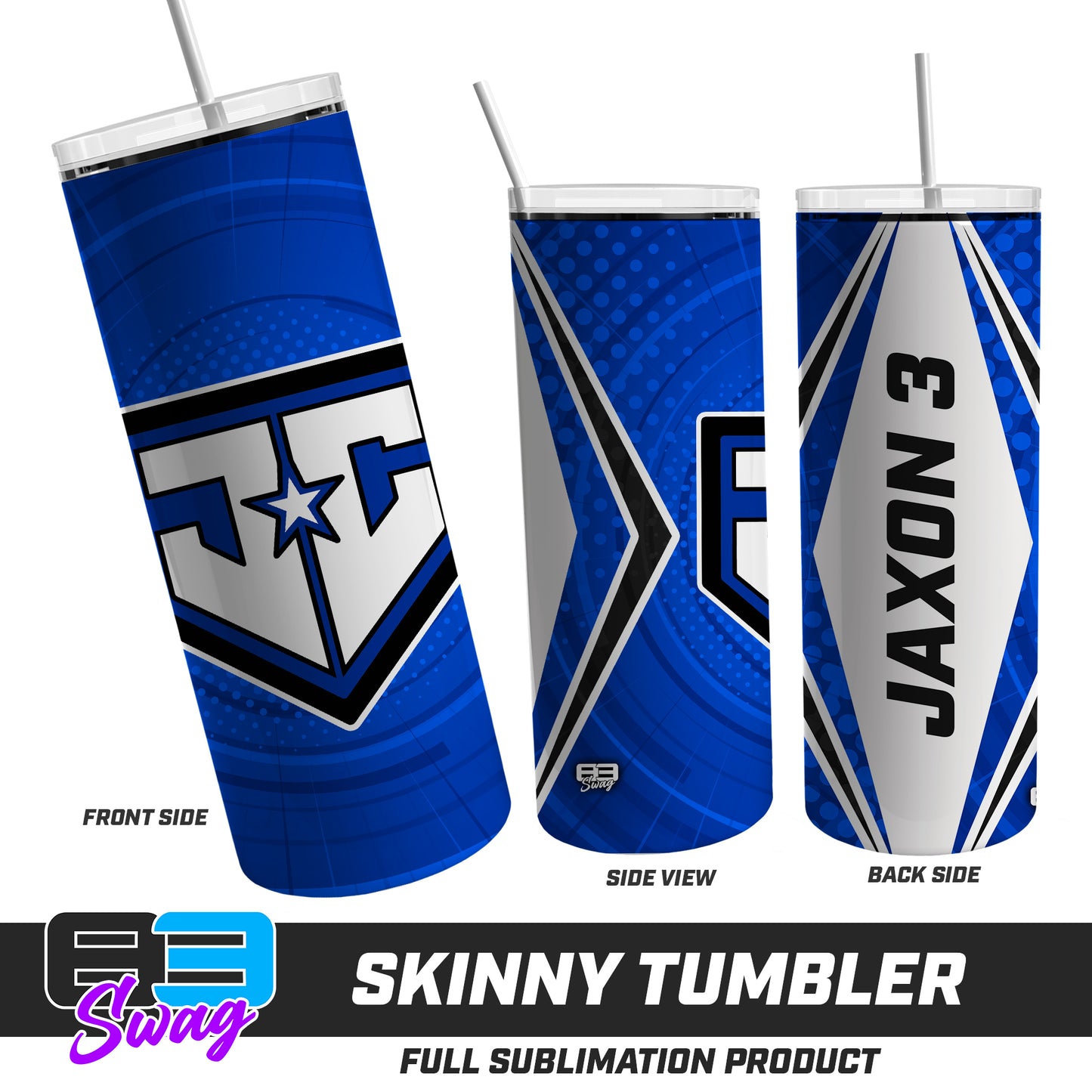 CUSTOM Skinny Metal Tumbler - JCB - Julington Creek Baseball