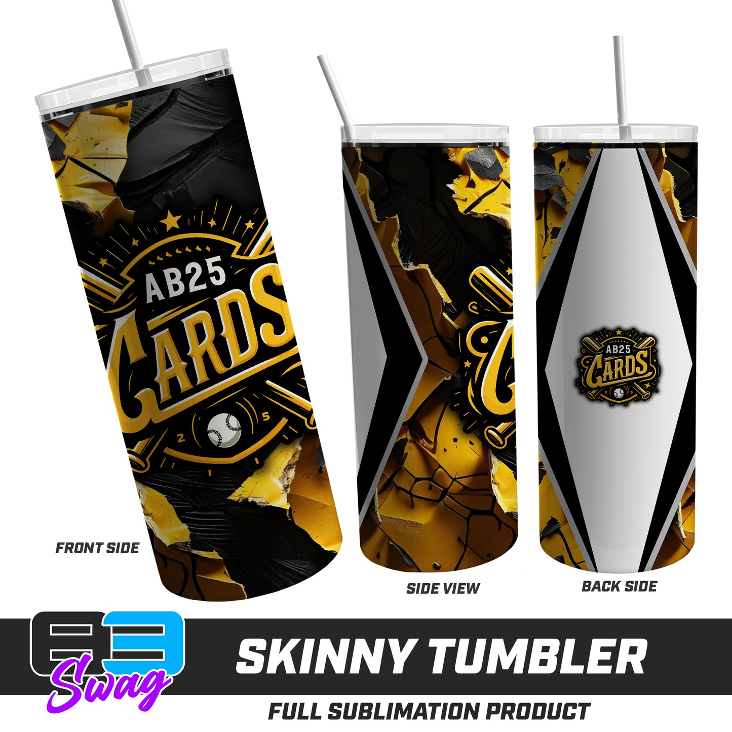 Skinny Metal Tumbler - AB25Cards