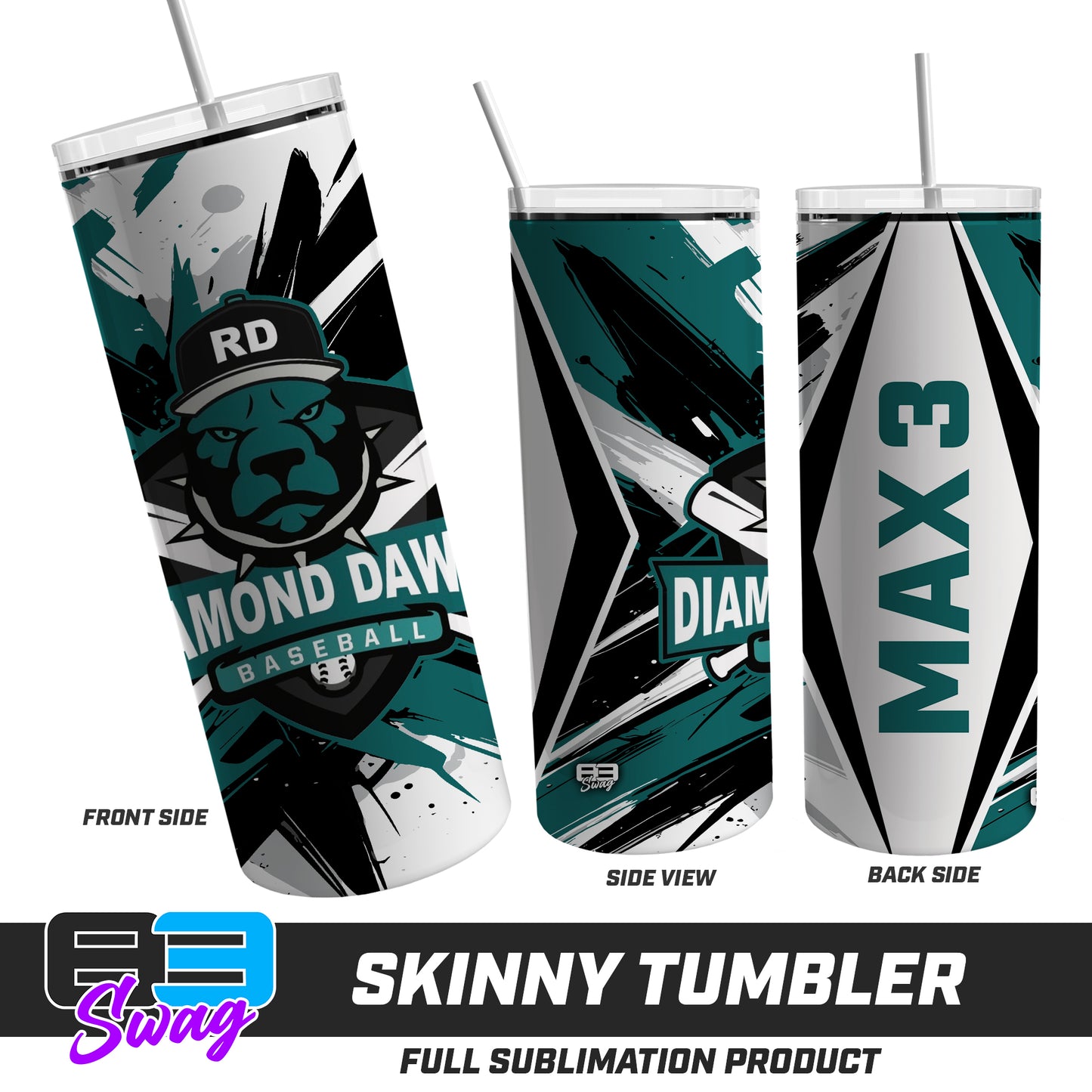 Skinny Metal Tumbler - Diamond Dawgs V.2016
