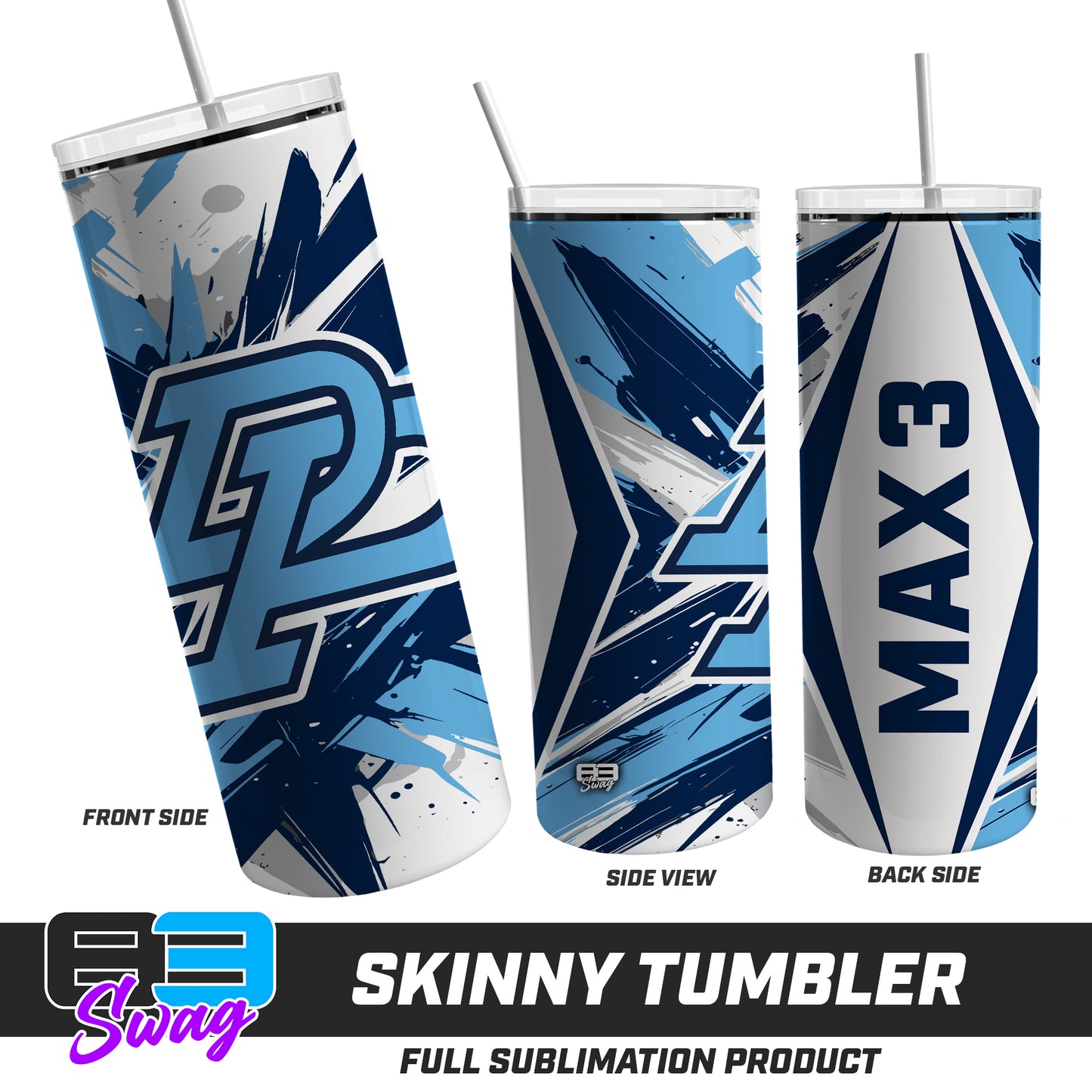 Skinny Metal Tumbler - Dr Phillips All Stars Baseball v.26