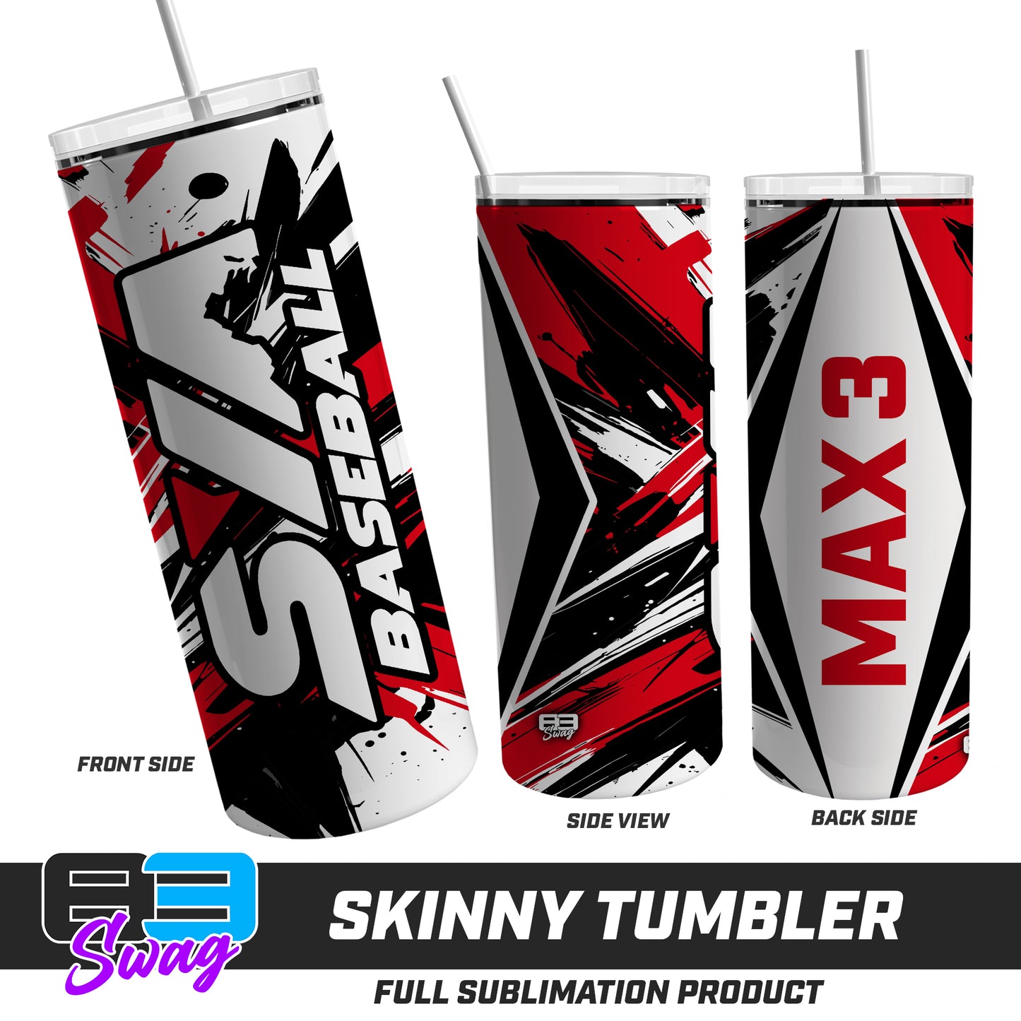 Skinny Metal Tumbler - SYA Baseball