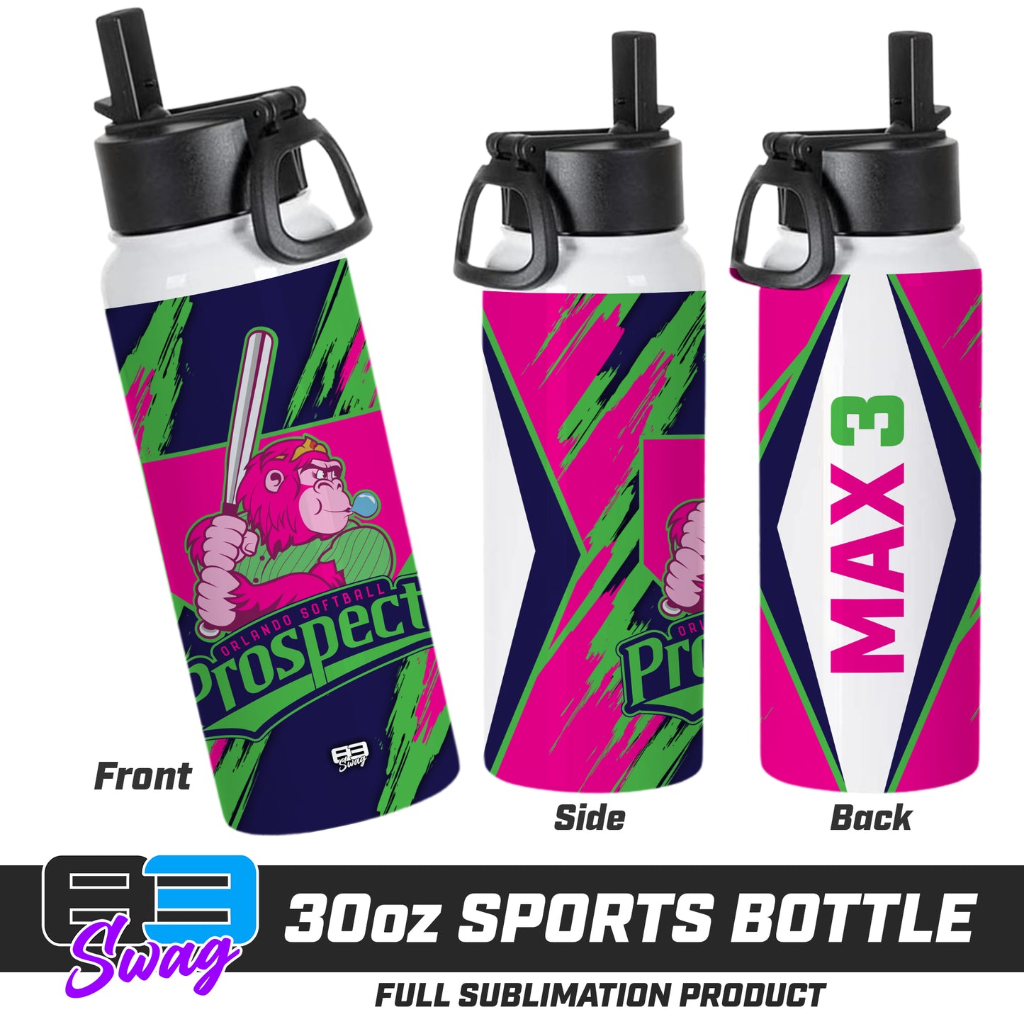 30oz Sports Tumbler - Orlando Gorilla Queens Softball