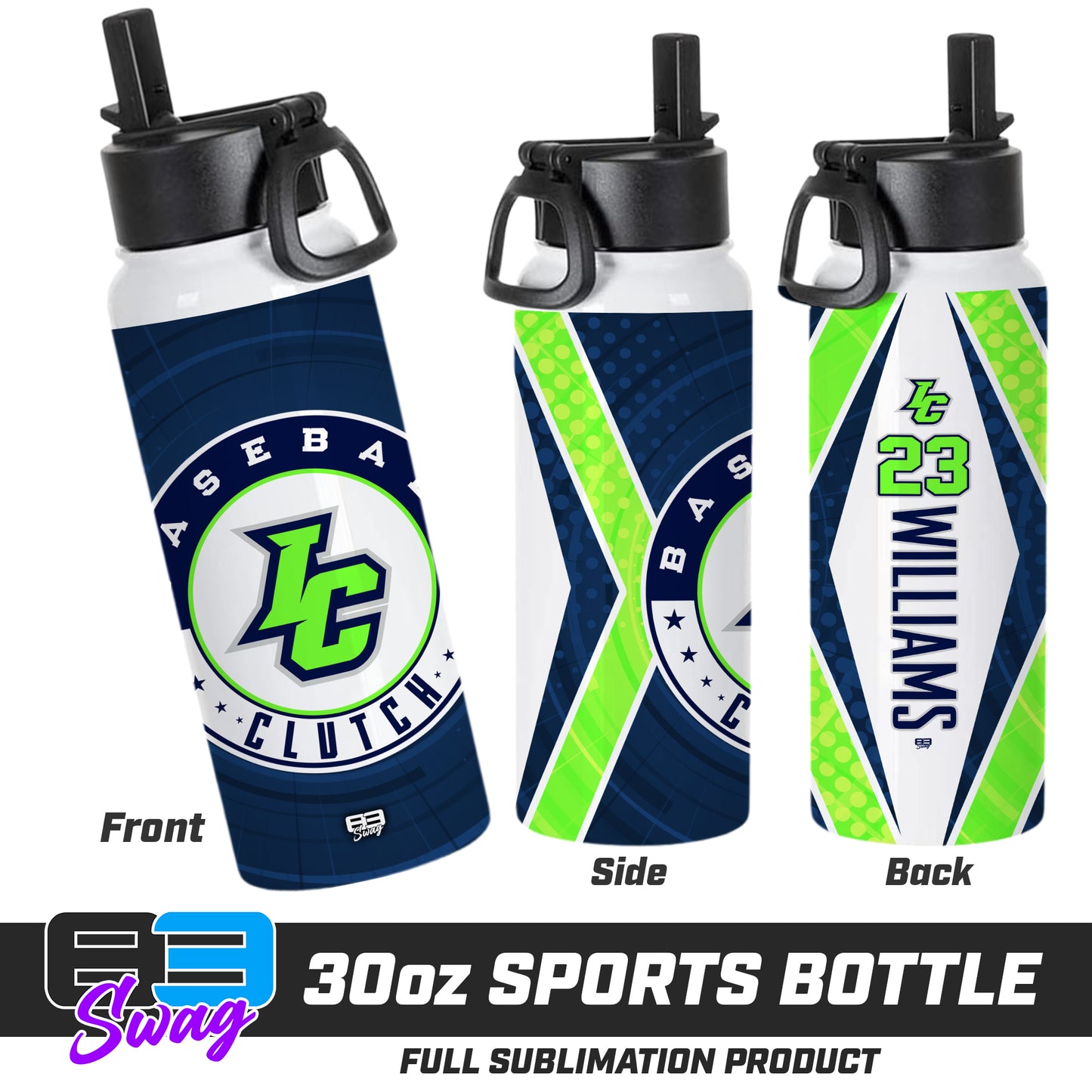 CUSTOM 30oz Sports Tumbler - Indy Clutch Baseball