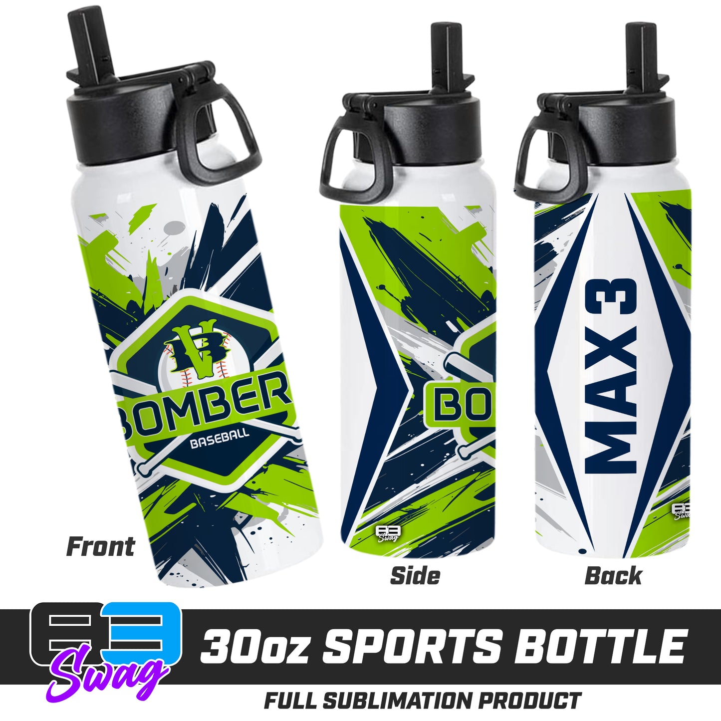 30oz Sports Tumbler - VB Bombers Baseball