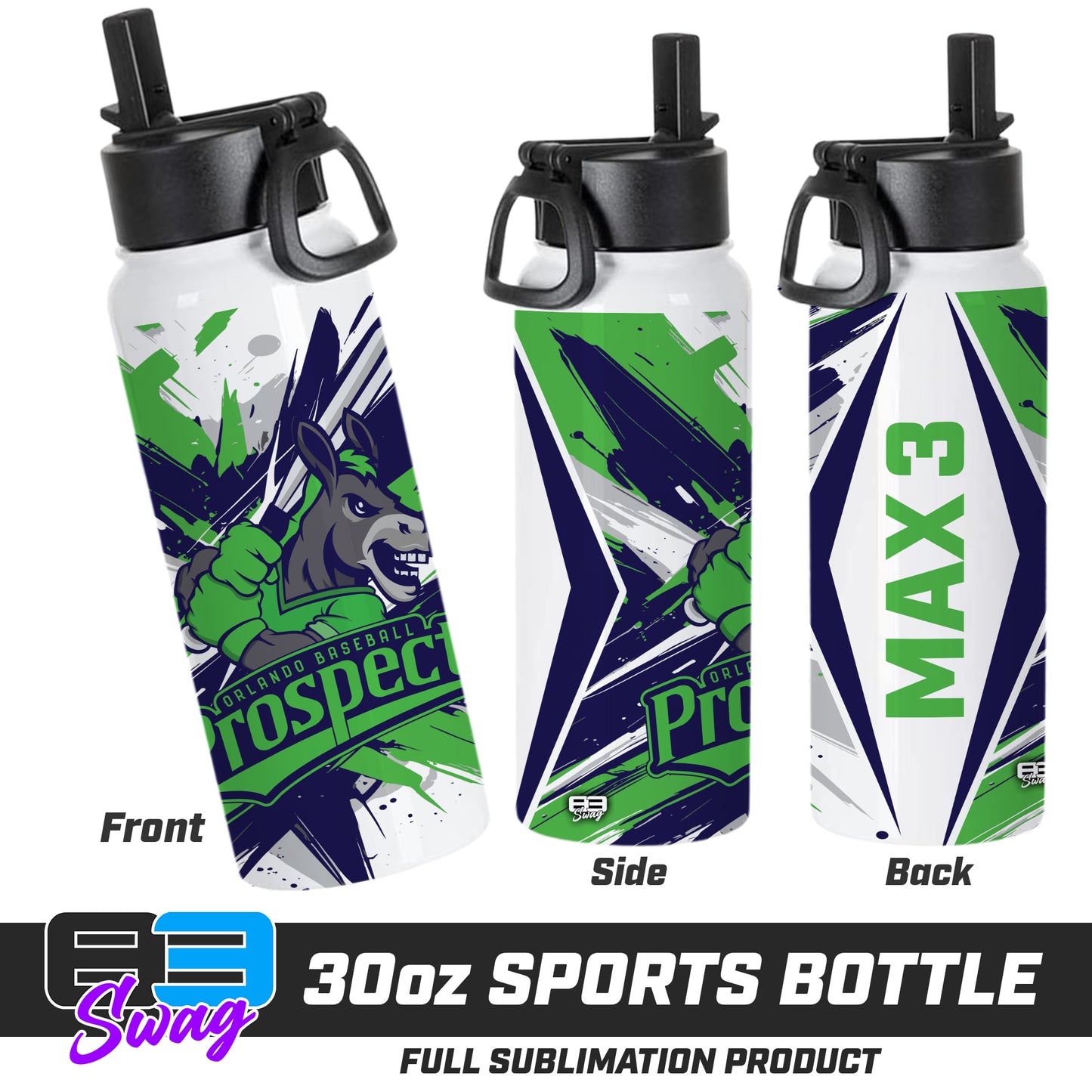 30oz Sports Tumbler - Orlando Baseball Prospects - Swamp Donkeys V.2026