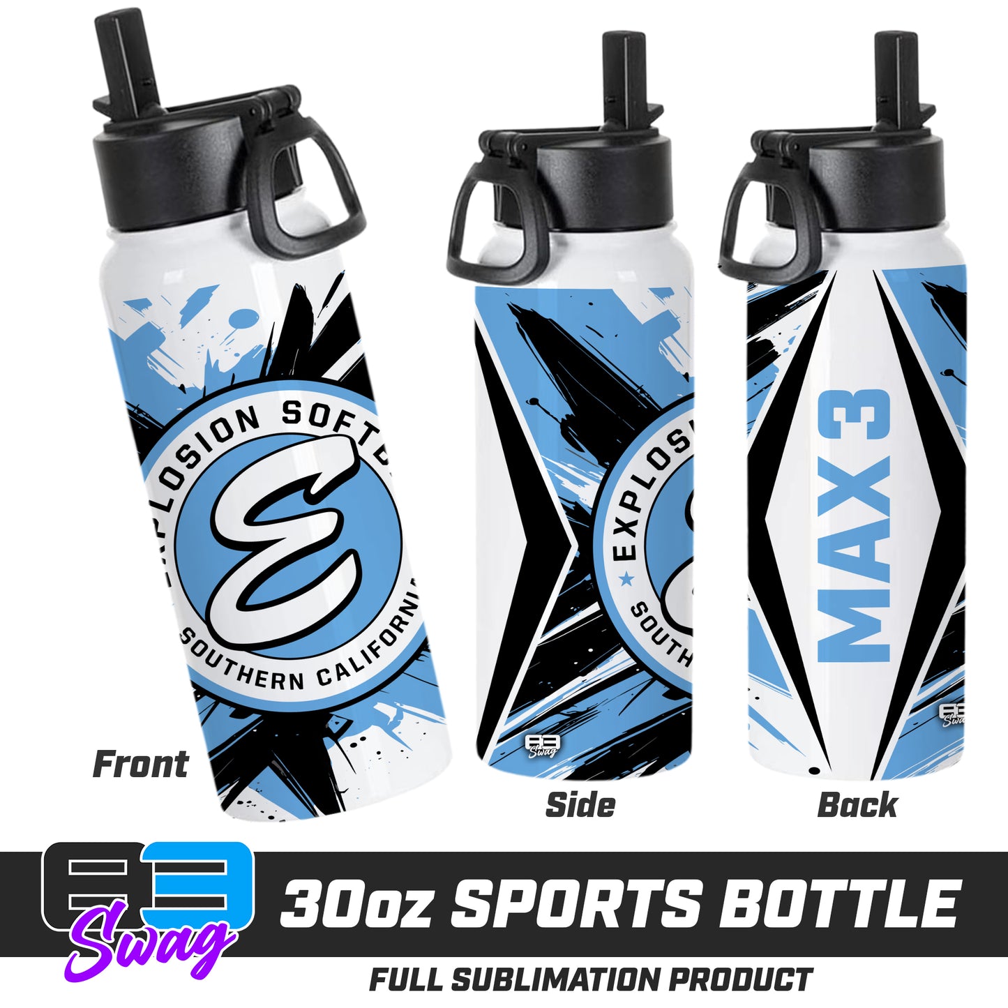 30oz Sports Tumbler - Explosion Softball
