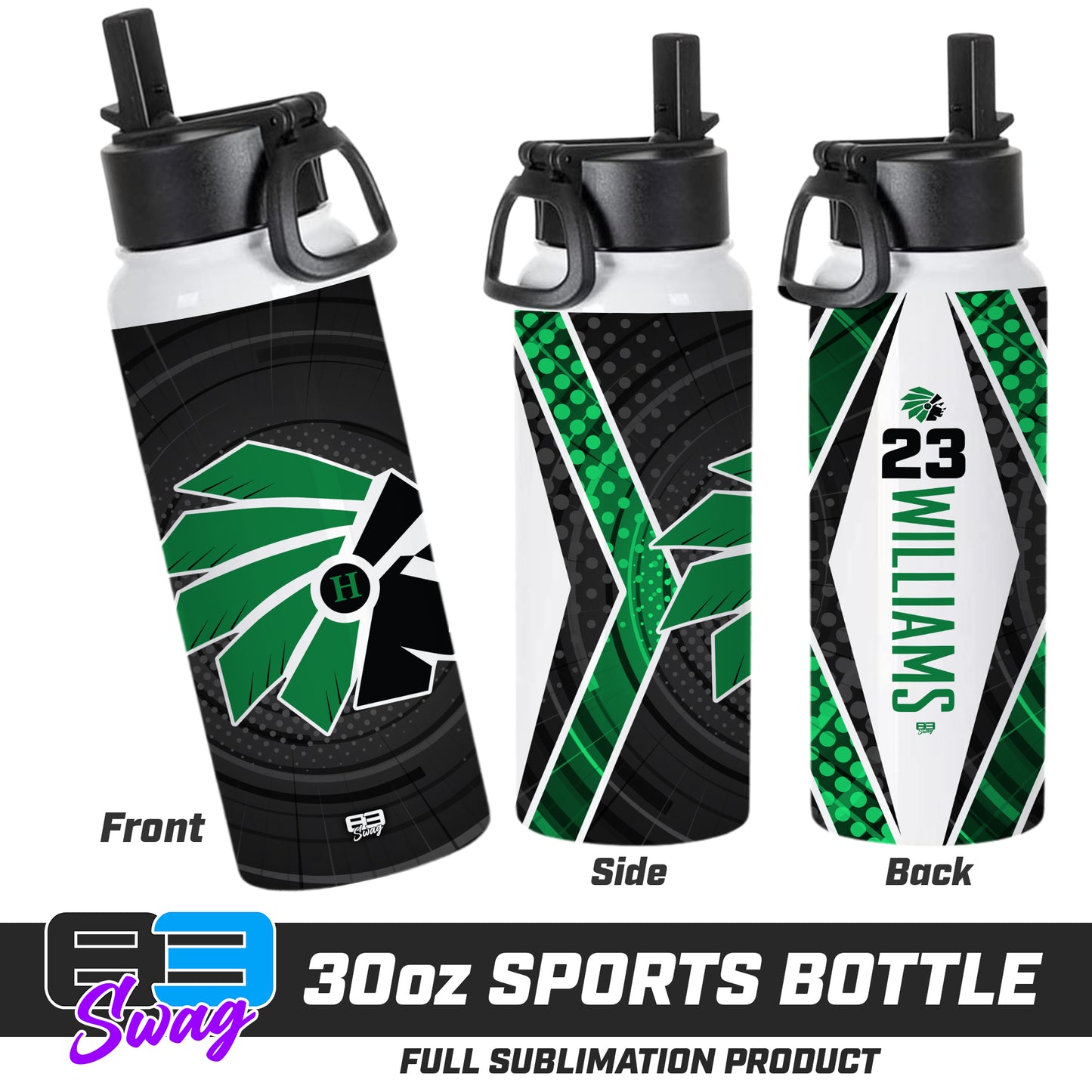 CUSTOM 30oz Sports Tumbler - Hopatcong Warriors