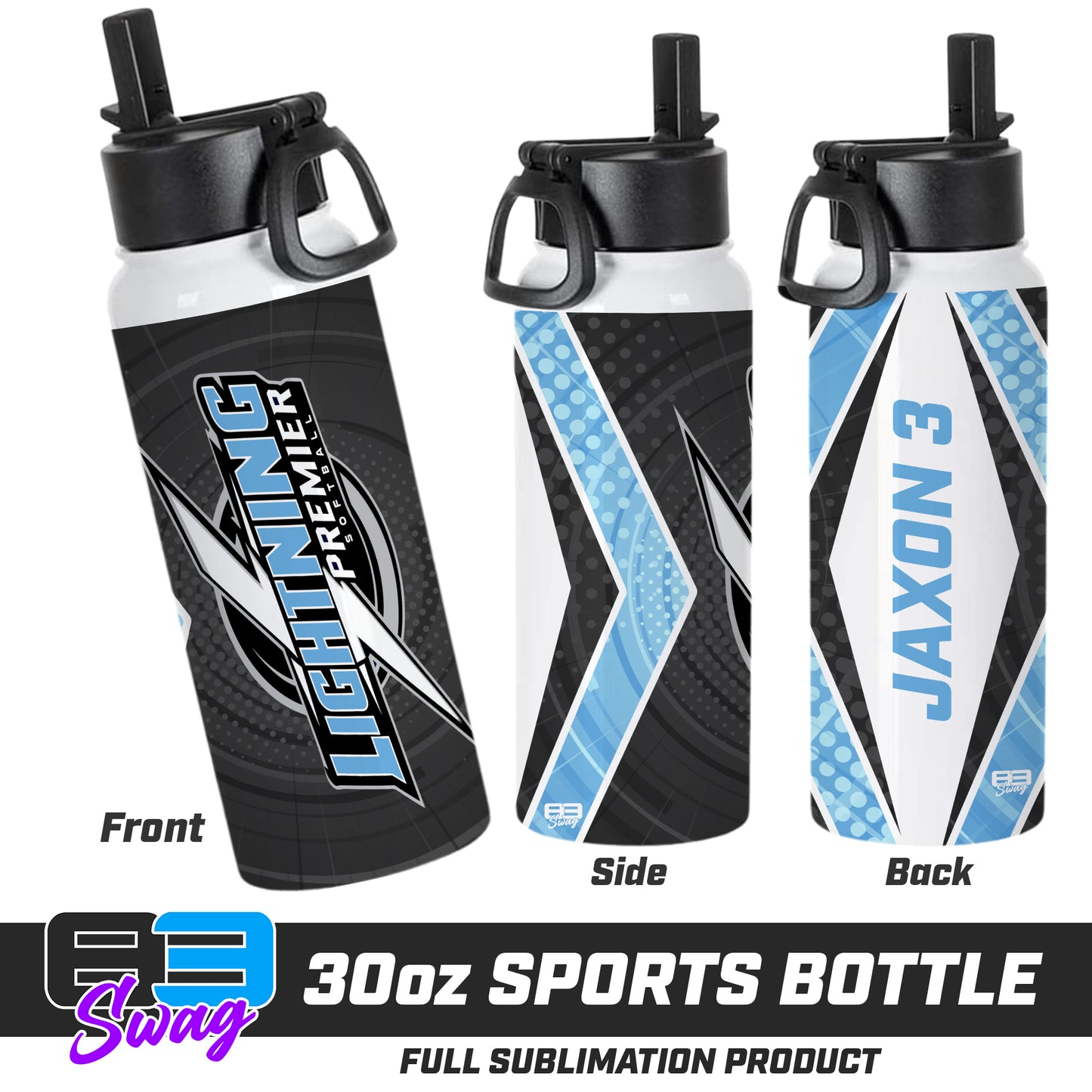 CUSTOM 30oz Sports Tumbler - Lightning Premier Softball
