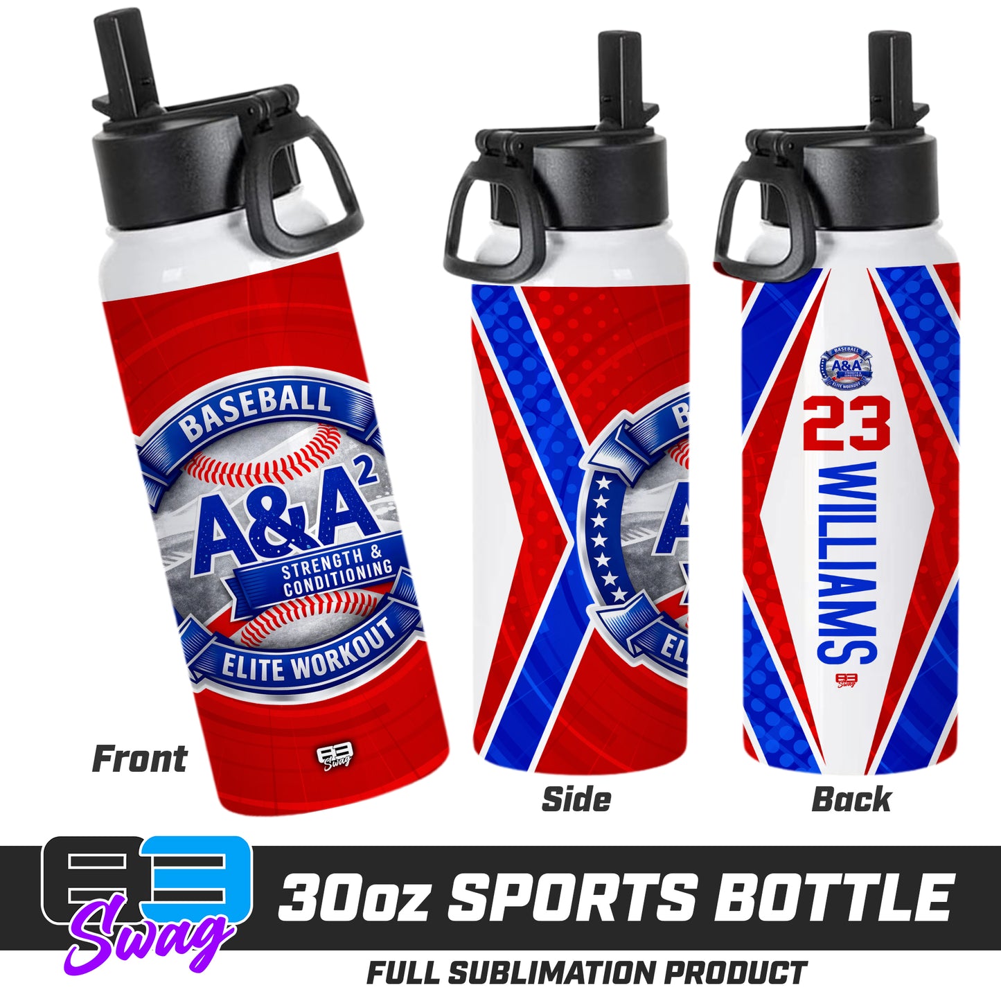 CUSTOM 30oz Sports Tumbler - A&A Baseball Elite