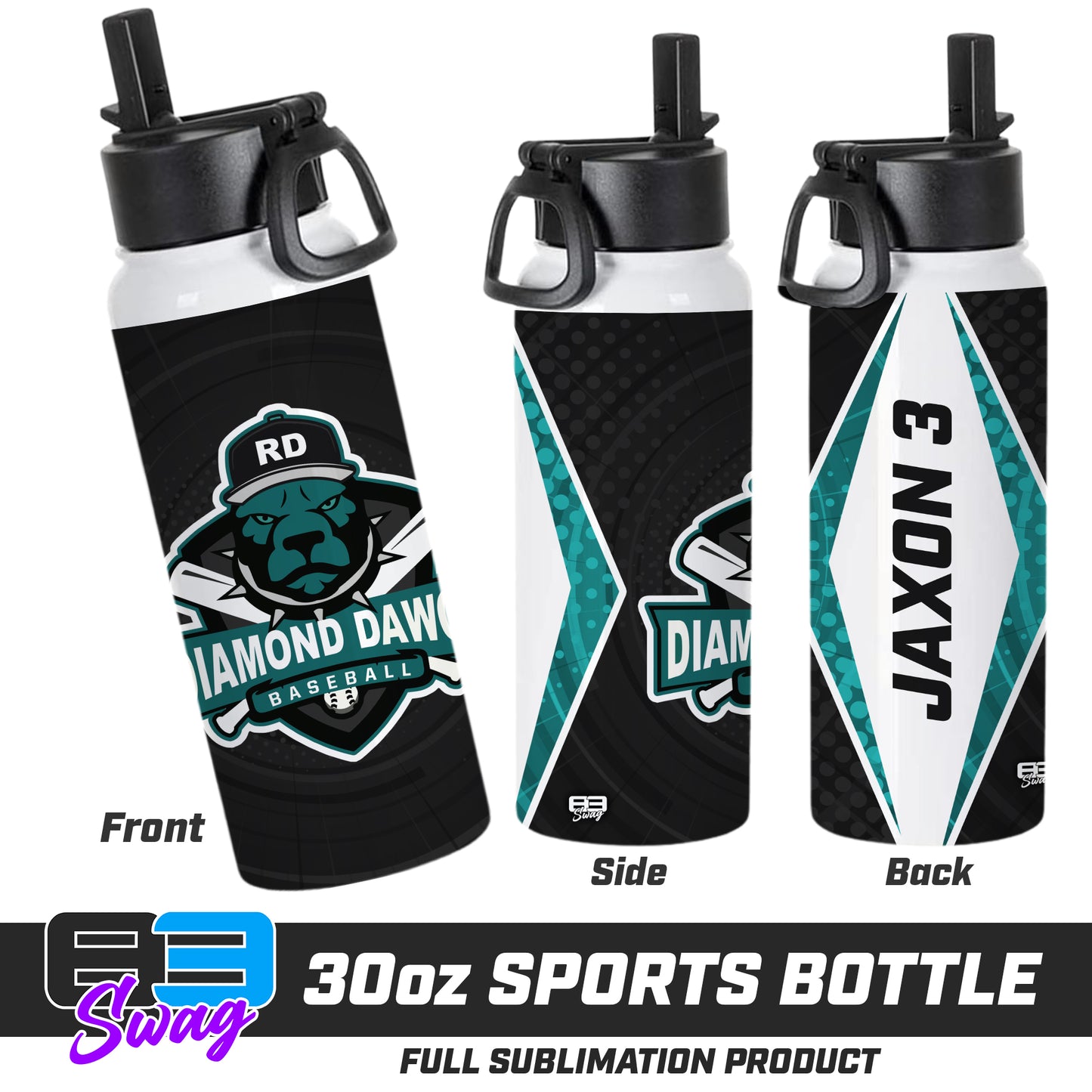 CUSTOM 30oz Sports Tumbler - Diamond Dawgs Baseball