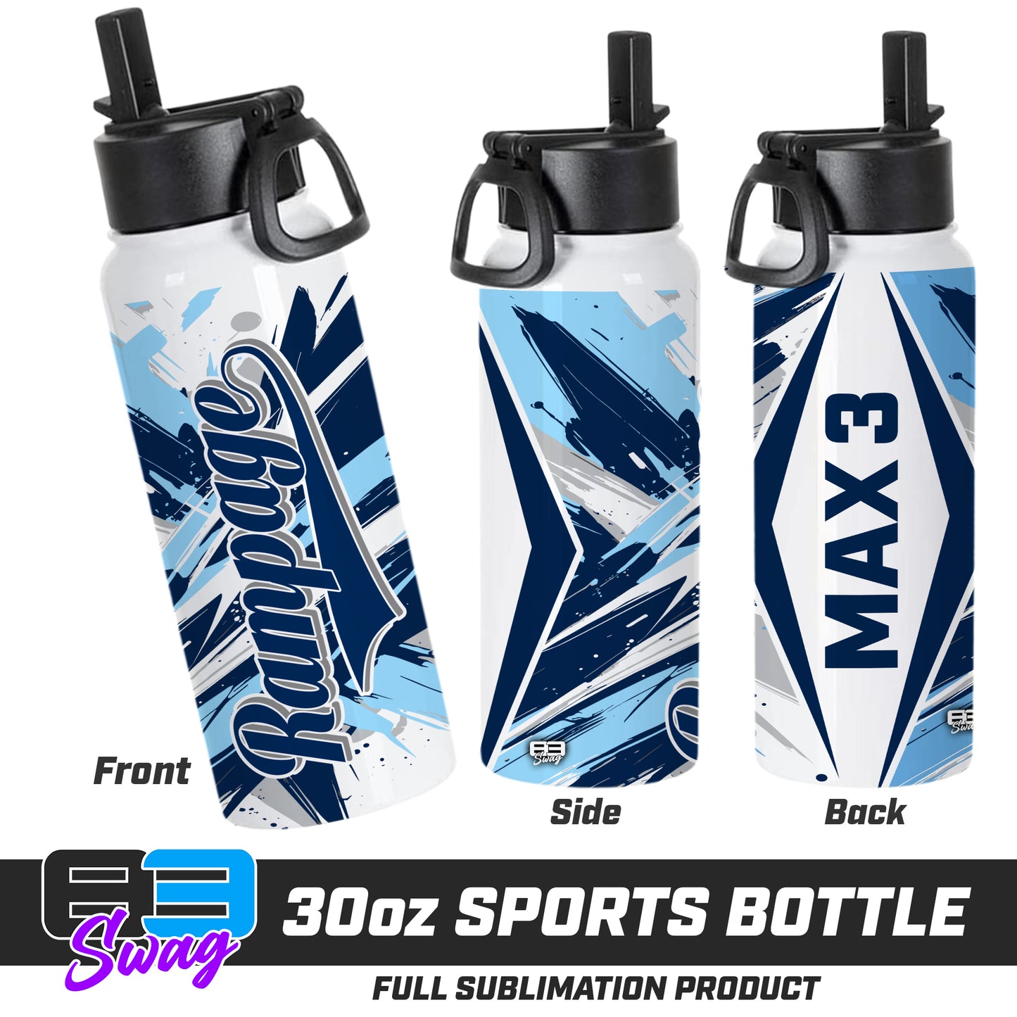 30oz Sports Tumbler - Mississippi Rampage 2030 Softball V.26