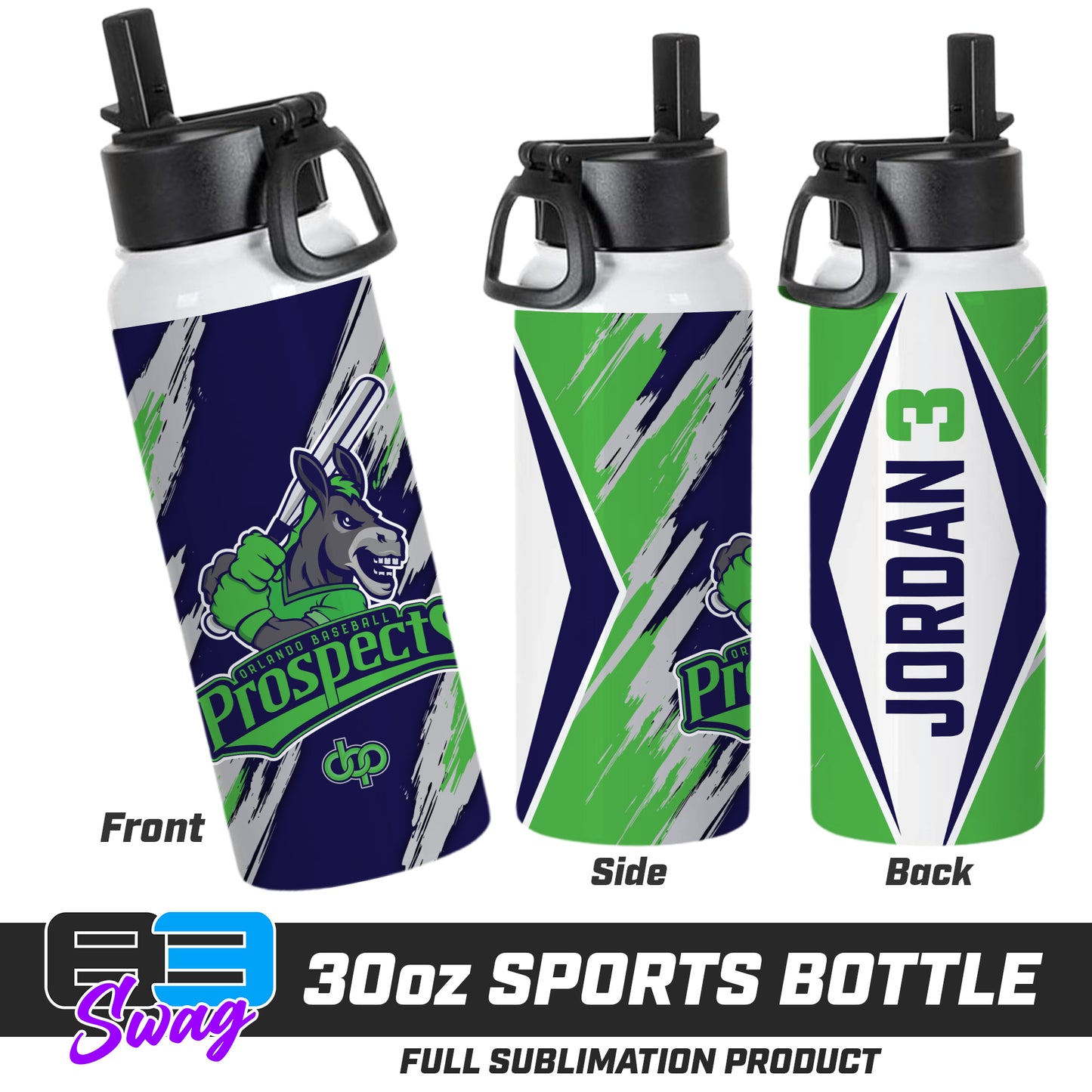 30oz Sports Tumbler - Orlando Baseball Prospects - Swamp Donkeys