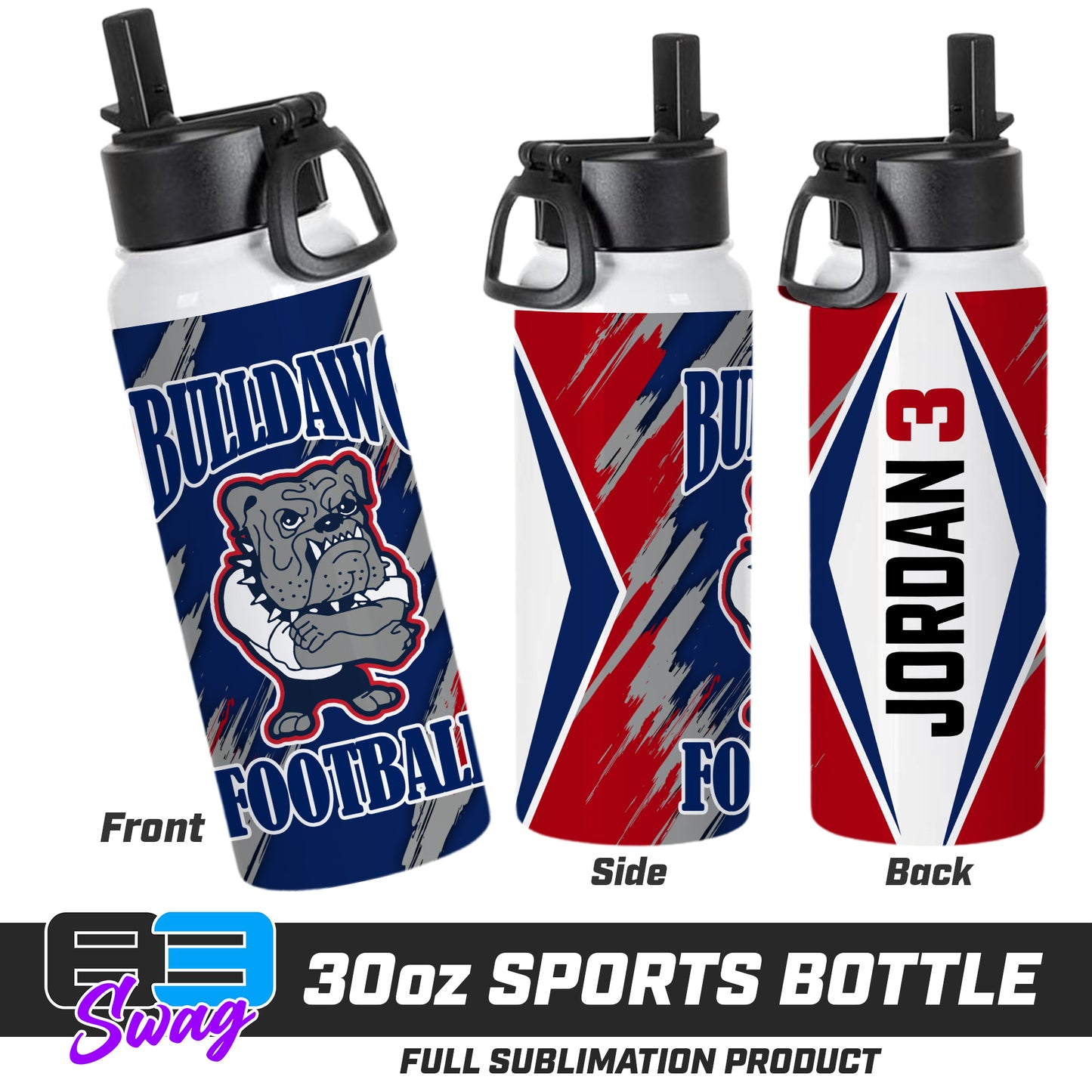 30oz Sports Tumbler - St. Denis Bulldawgs