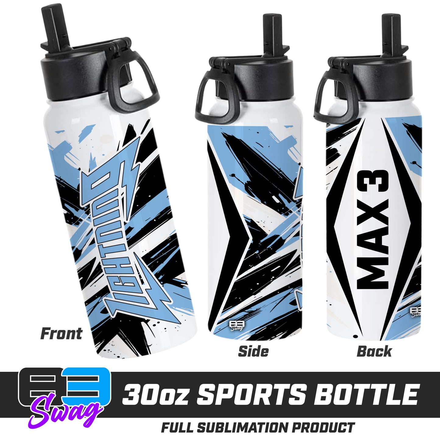 30oz Sports Tumbler - Lightning Baseball